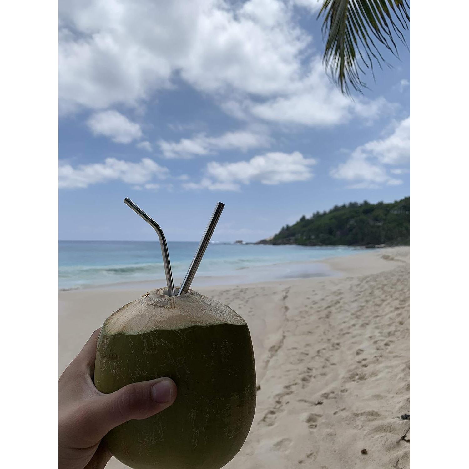 Popotes de Acero Inoxidable Partyreal Altos 20oz y 30oz