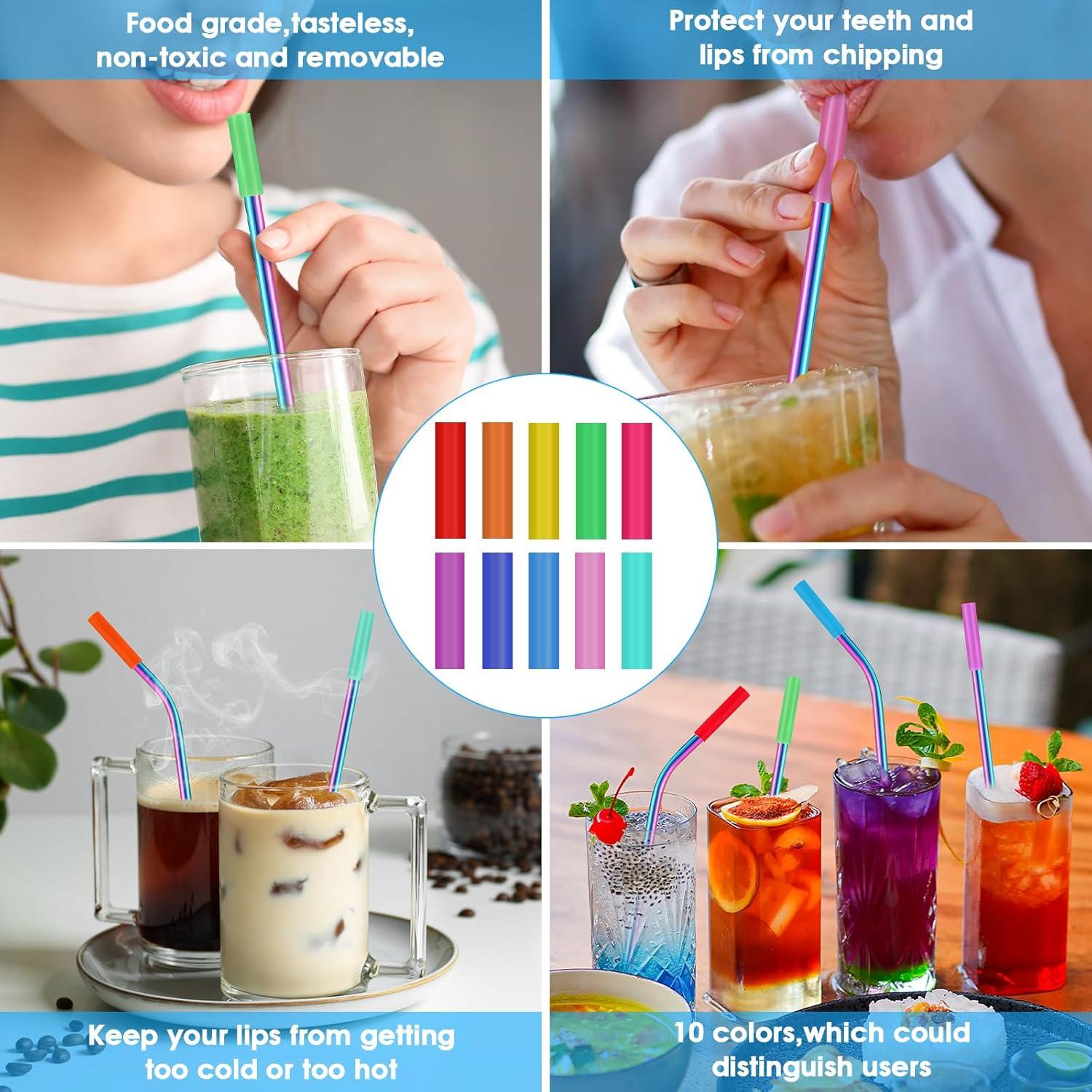 Juego de 20 Pajitas Reutilizables de Acero Inoxidable MUTNITT