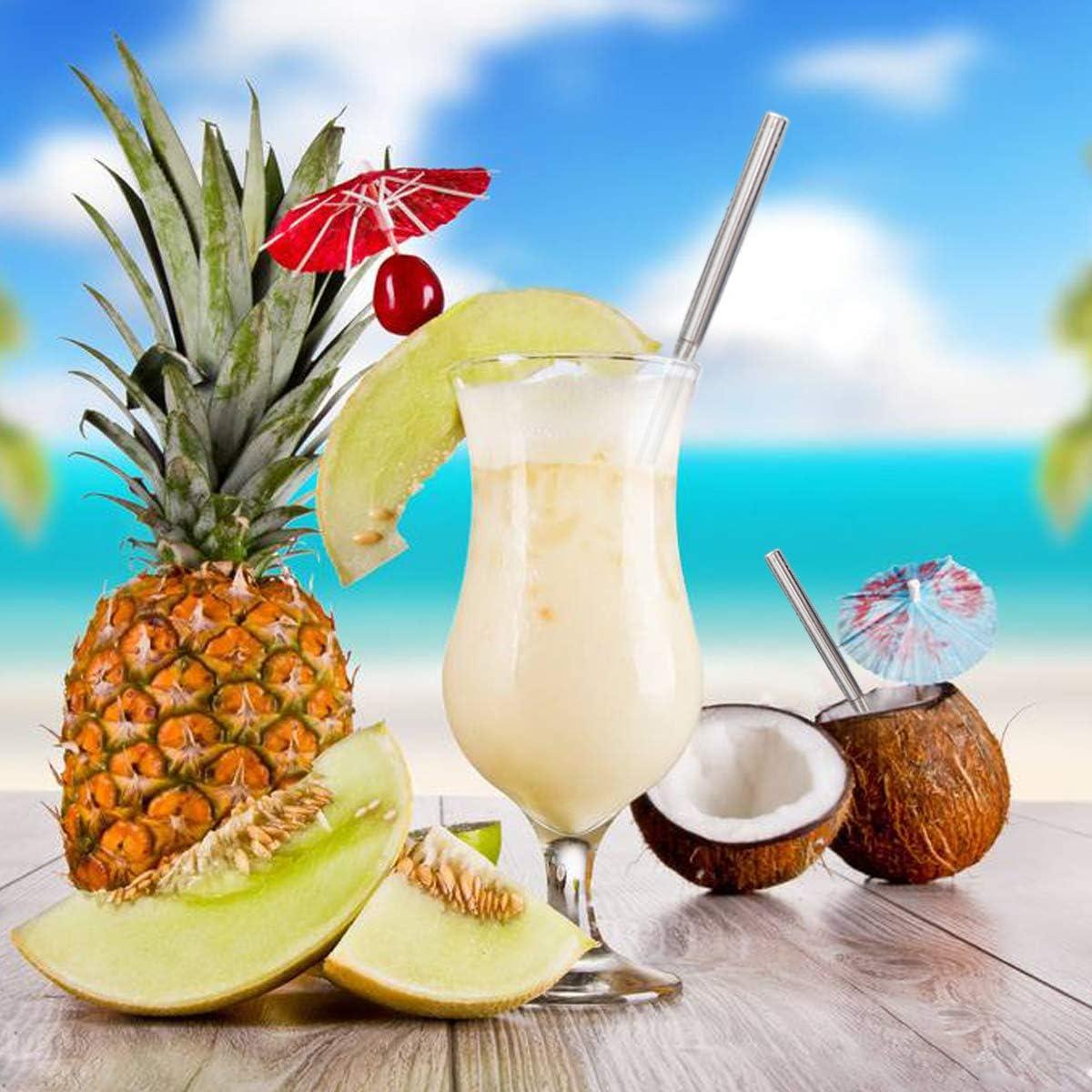 Paquete de 2 Popotes Metálicos Reutilizables Doboli Telescópicos