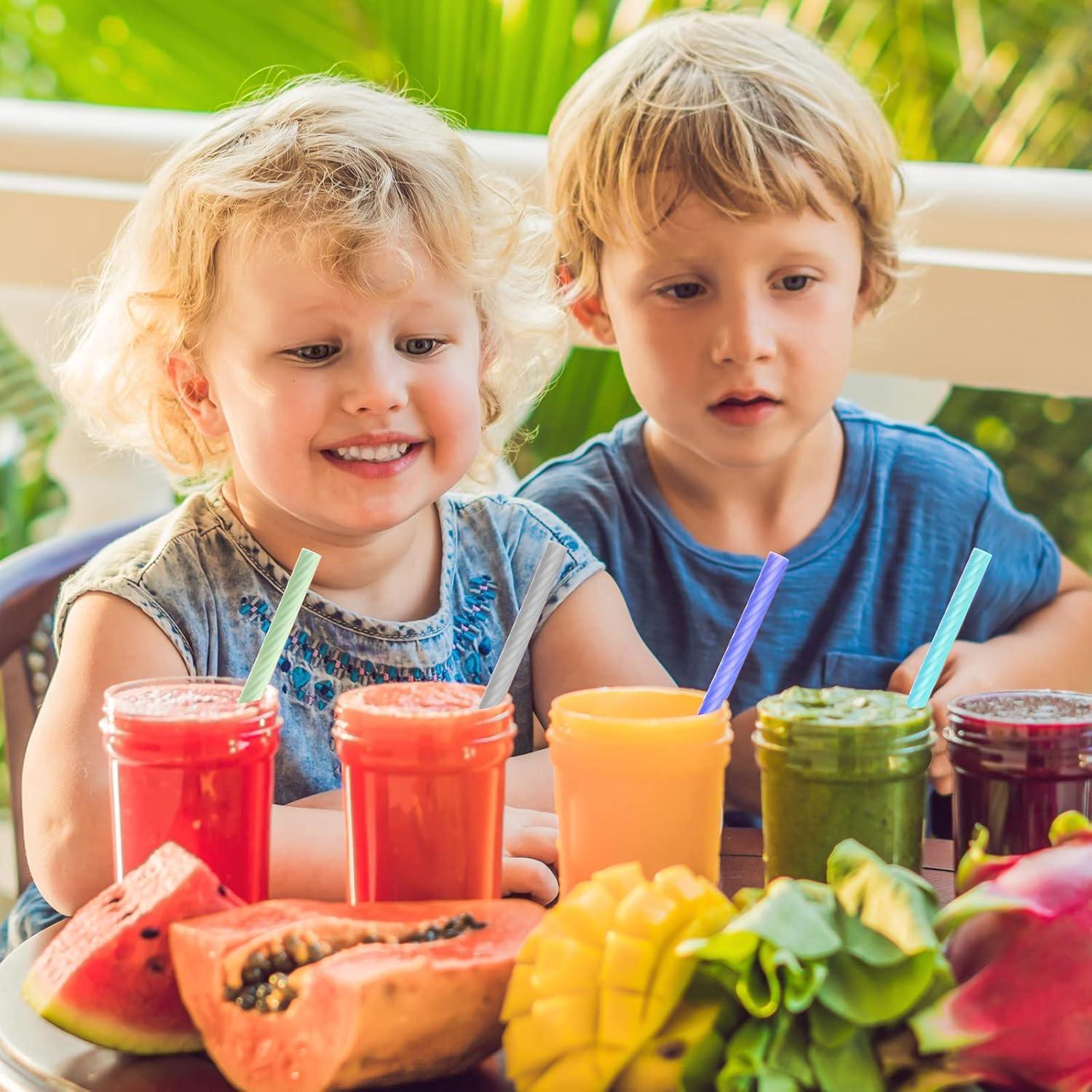 Pajitas de Silicona Reutilizables Meanplan con Estuche 4 Piezas