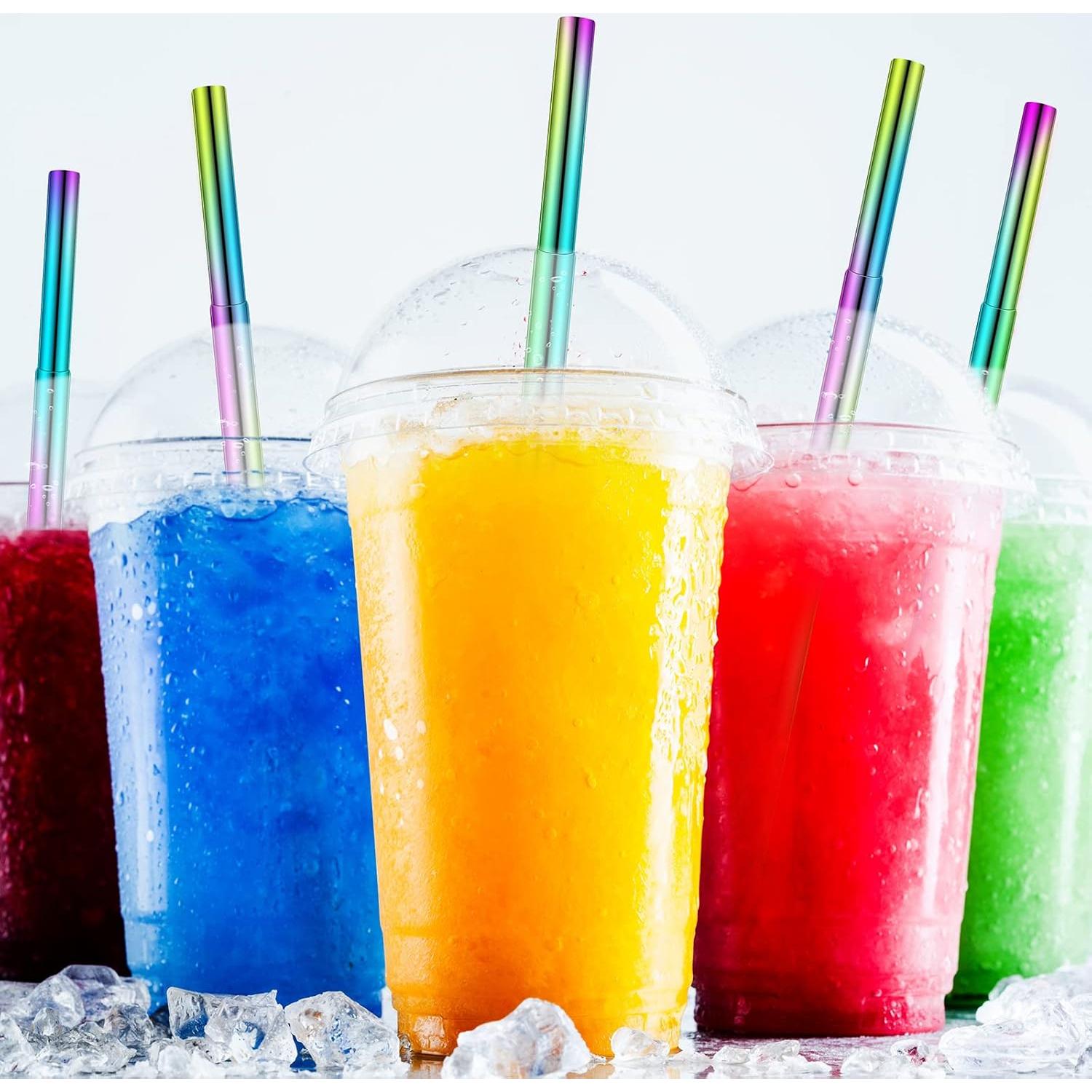 Popotes Metálicos Reutilizables Zubebe 8 Piezas con Estuche