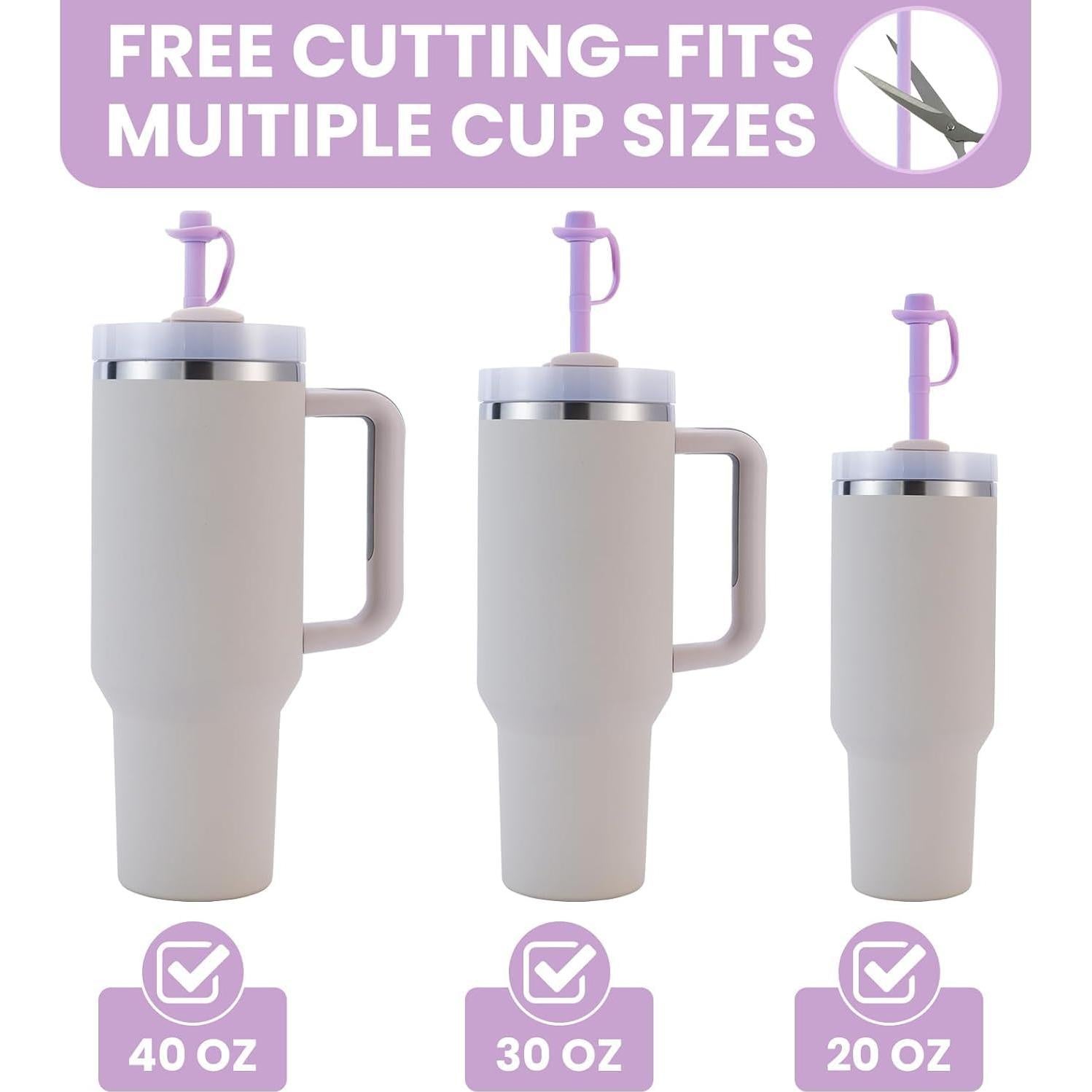 Popotes de Silicona Reutilizables HEBEICRMY 30 cm con Funda