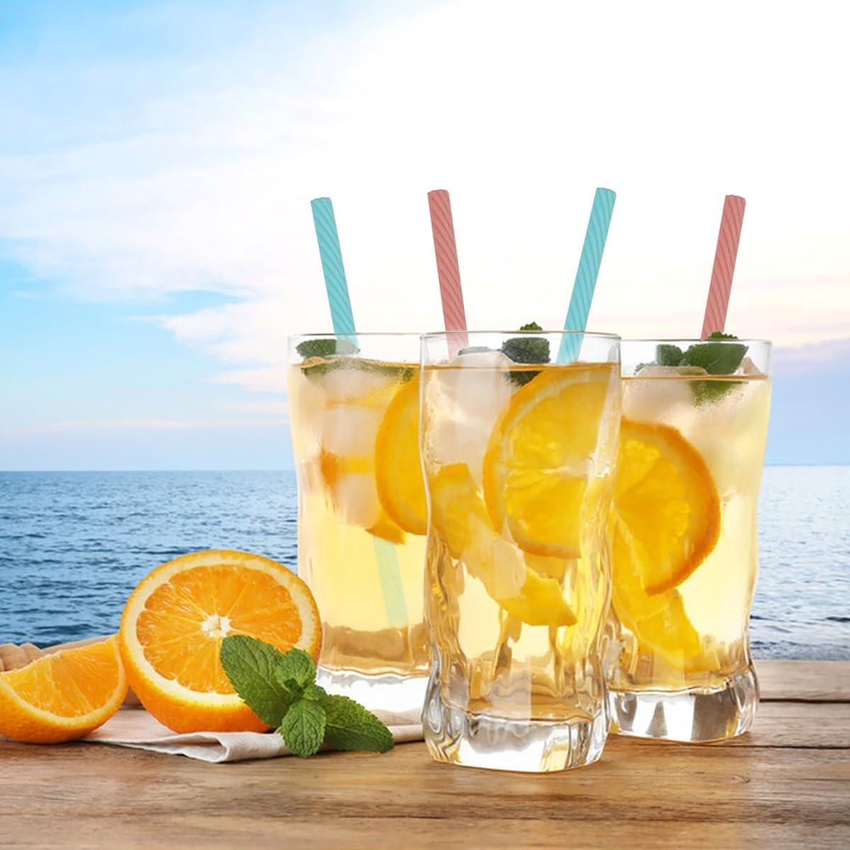 Set de 2 Pajitas de Silicona Reutilizables AYWFEY con Estuche