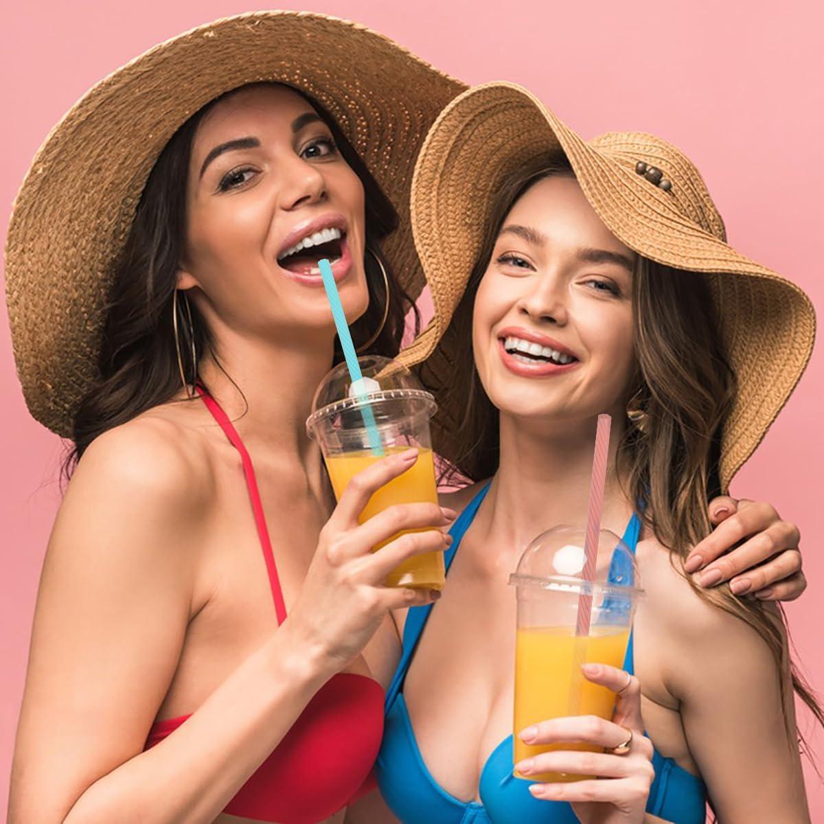 Set de 2 Pajitas de Silicona Reutilizables AYWFEY con Estuche