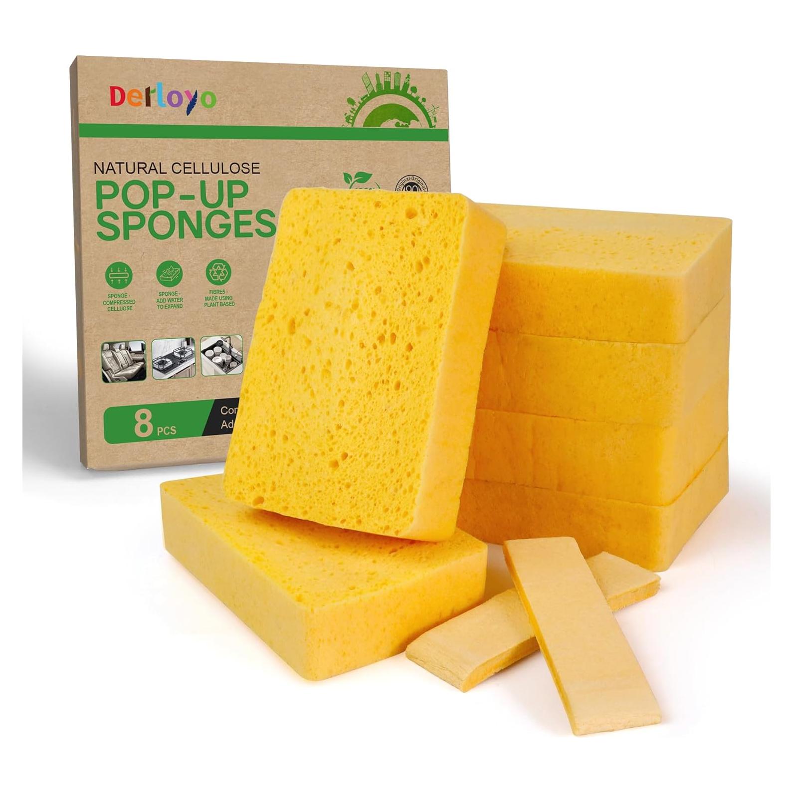 Esponjas de Celulosa Natural Derloyo - 8 Unidades Ecológicas