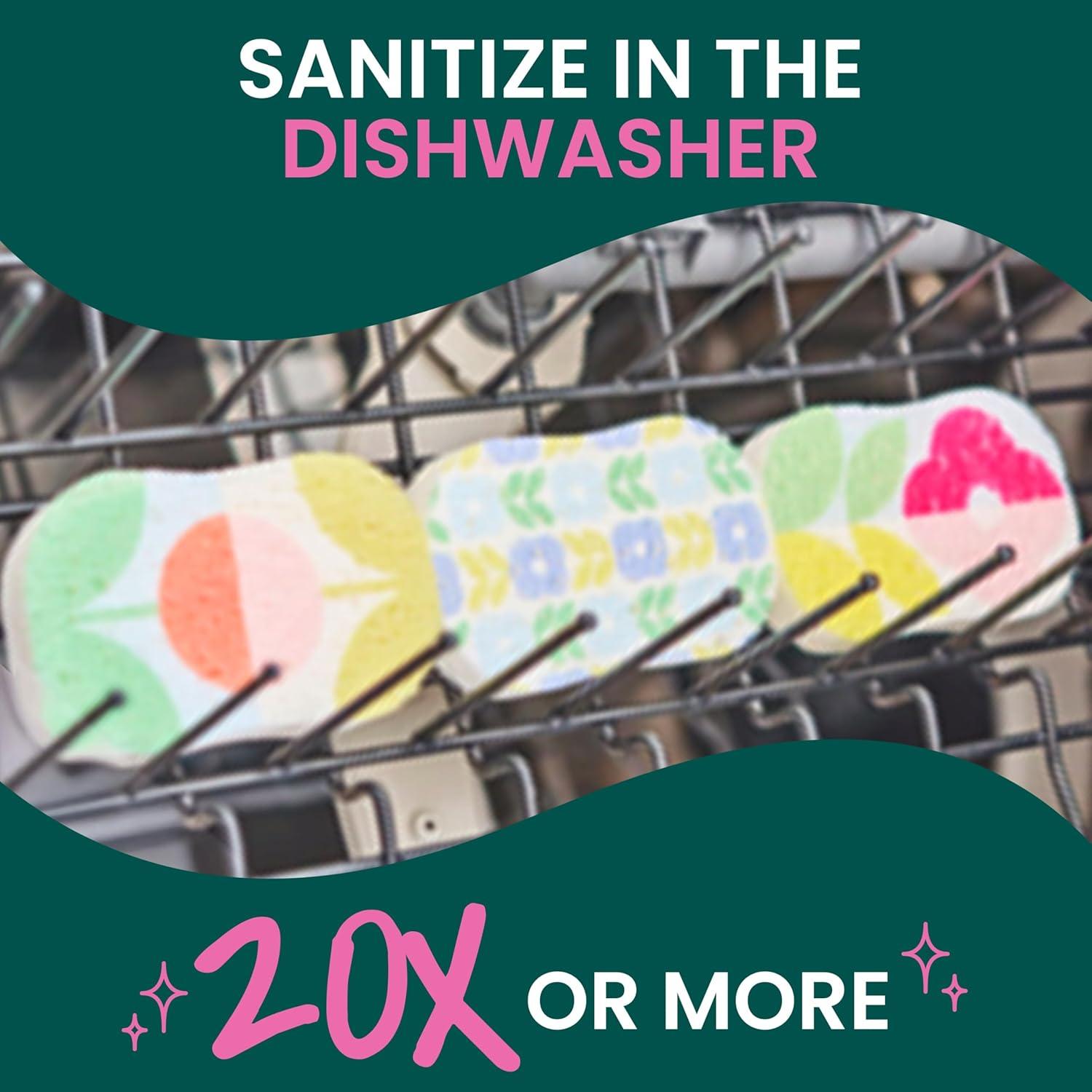 Esponjas de Cocina Scotch-Brite Brite Blooms Pop Up - 3 Unidades