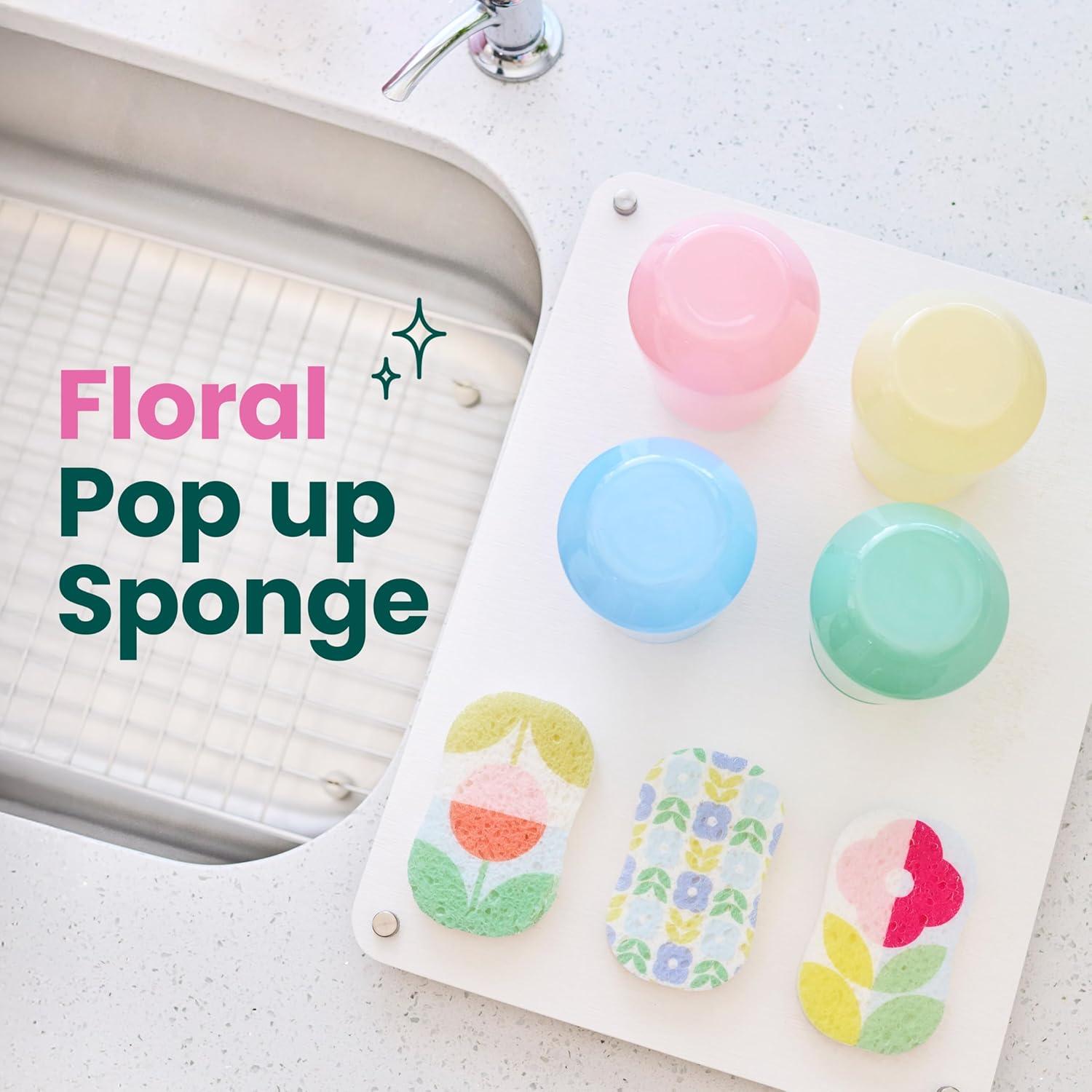 Esponjas de Cocina Scotch-Brite Brite Blooms Pop Up - 3 Unidades