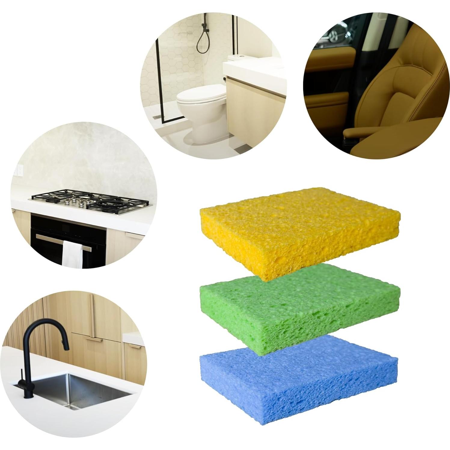 36 Esponjas de Celulosa Comprimida SHINEMOON Ecológicas 11.5x7x2cm