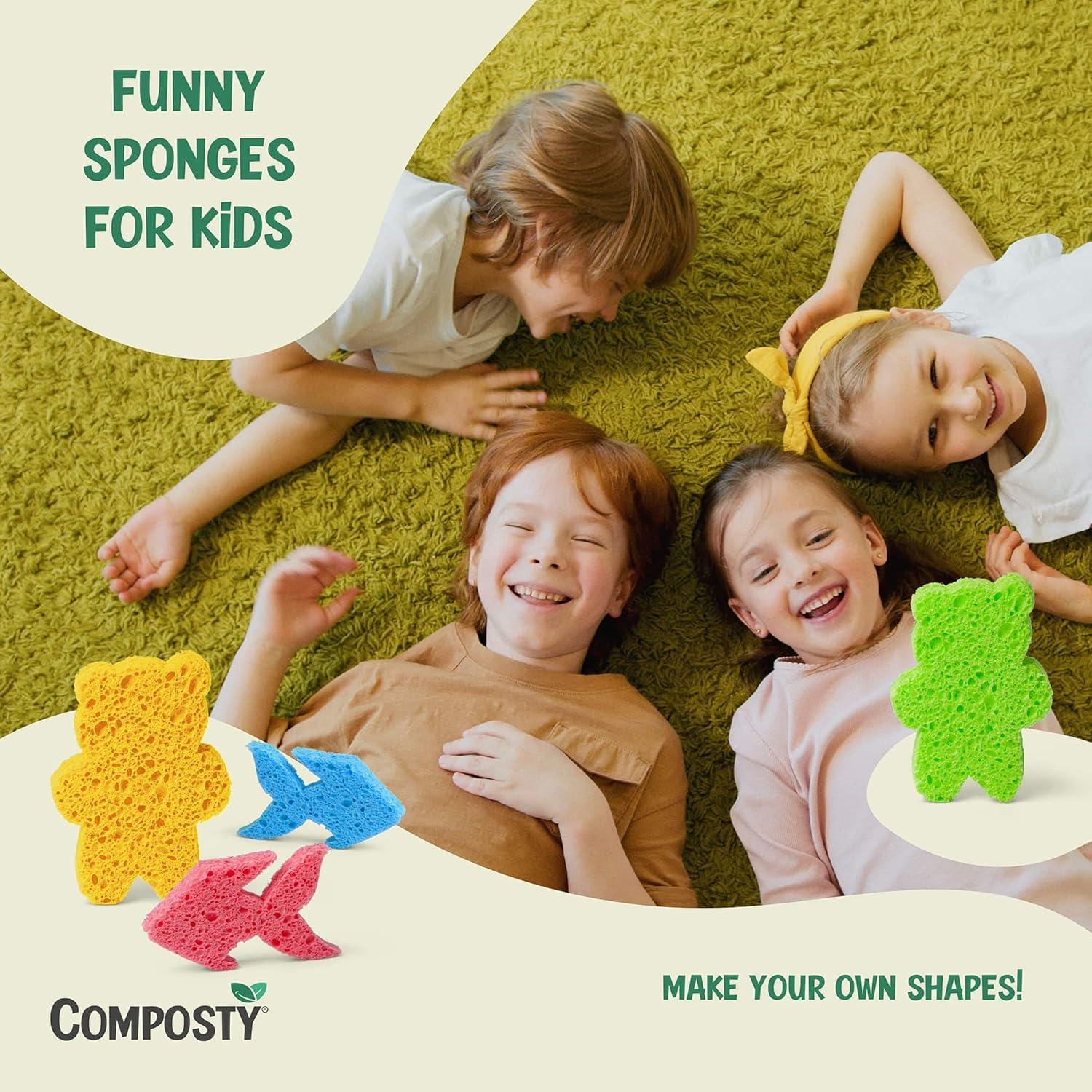 Esponjas Ecológicas Composty® Premium - 12 Unidades - Compostables