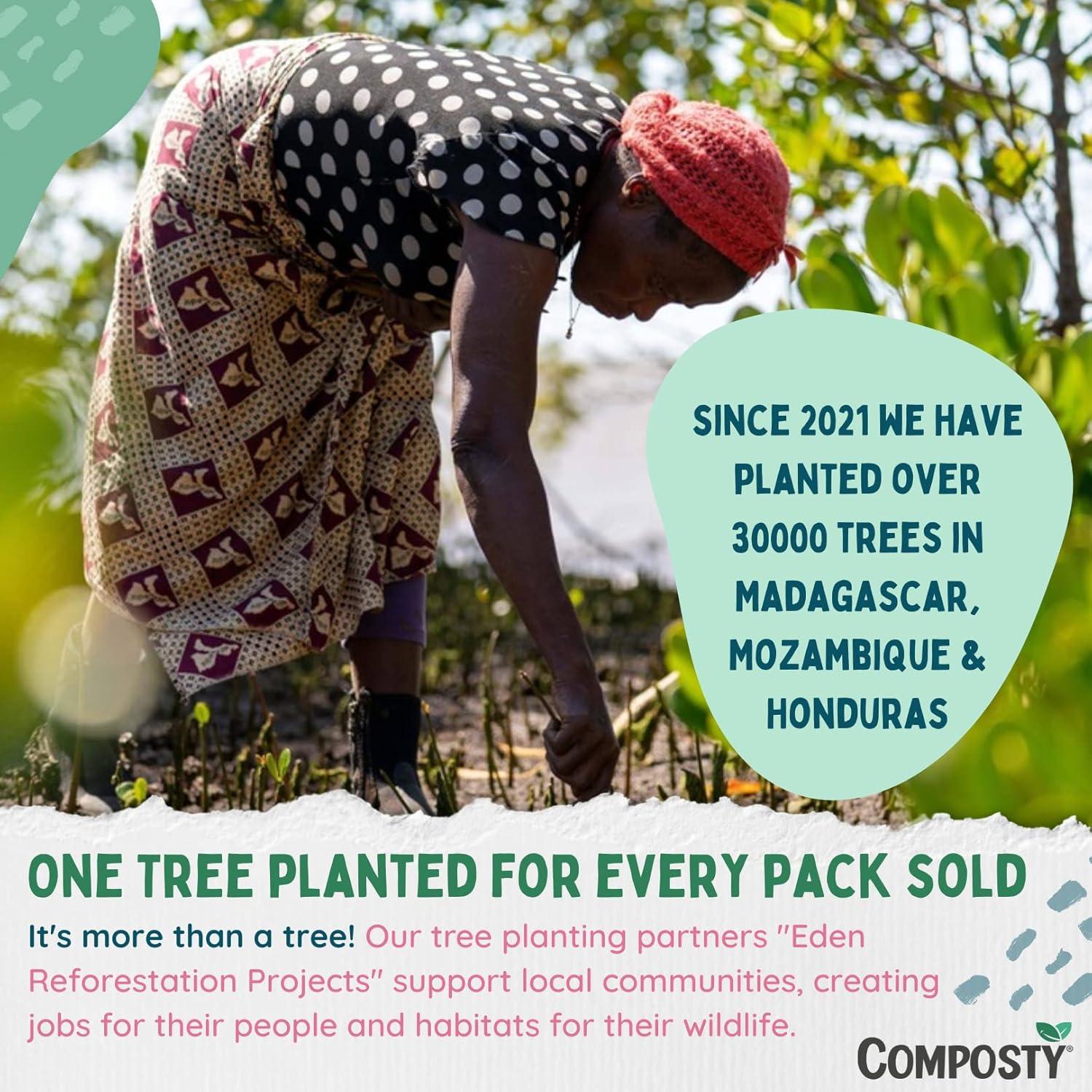 Esponjas Ecológicas Composty® Premium - 12 Unidades - Compostables