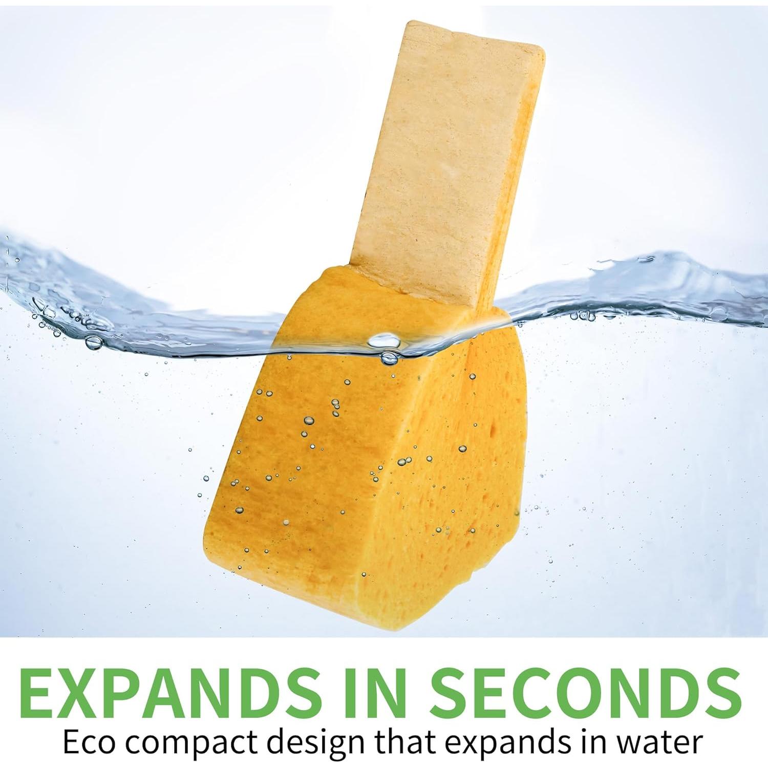 Esponjas Compostables Kickleen Pop-Up 10 Unidades 12.7x8.9cm