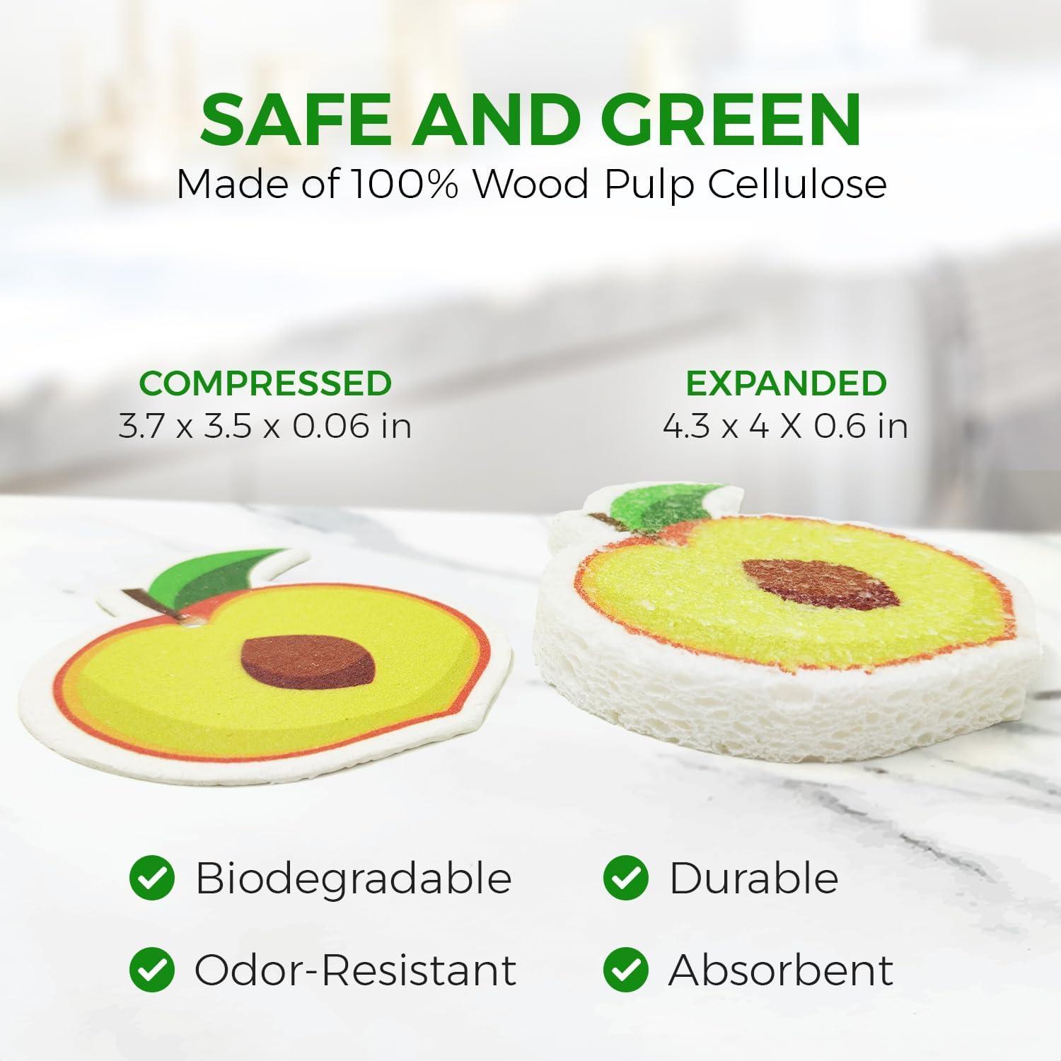 Esponjas Comprimidas Biodegradables AIRNEX - 12 Piezas Ecológicas