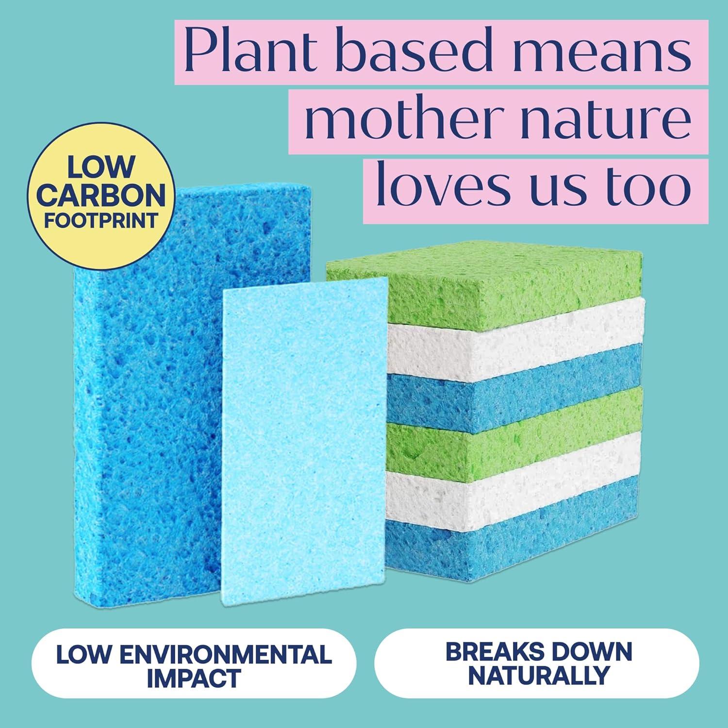 Esponjas Pop-Up Fab Tab - 12 Esponjas de Celulosa Absorbentes