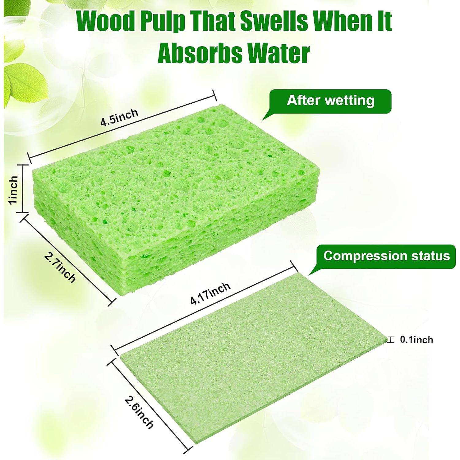 12 Esponjas de Cocina VUKOKU Reutilizables Ecológicas Multiusos