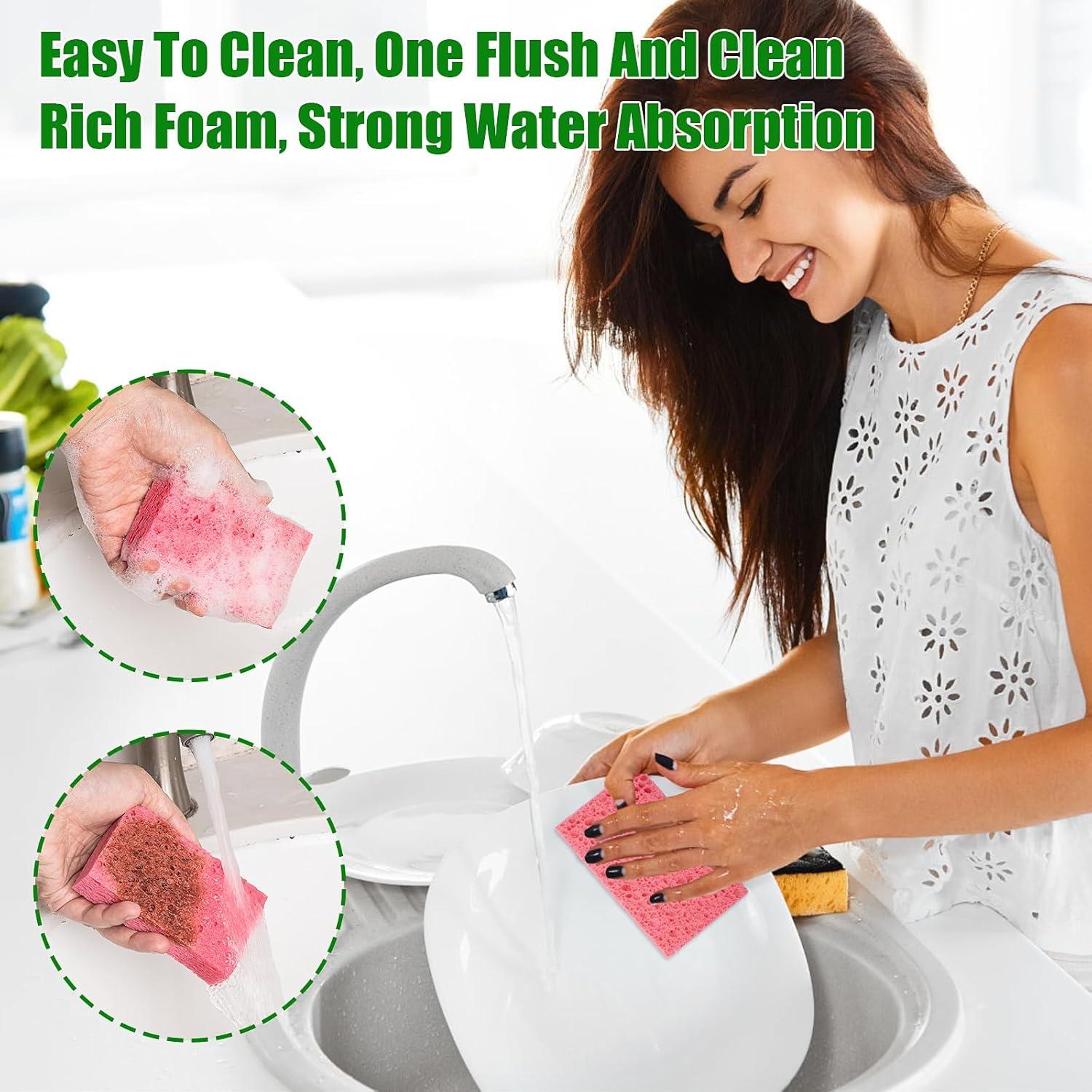 12 Esponjas de Cocina VUKOKU Reutilizables Ecológicas Multiusos