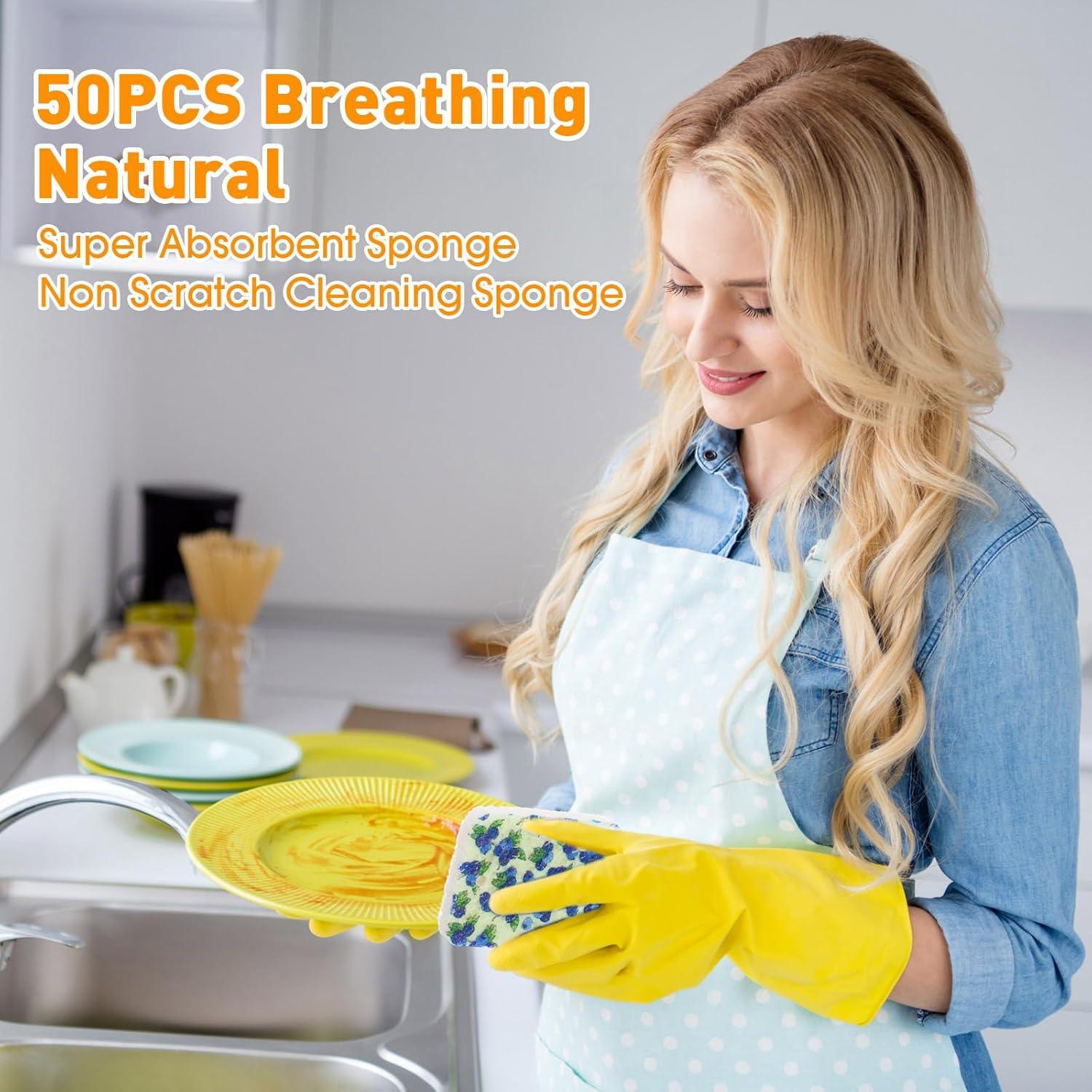 Esponjas de Celulosa Comprimidas Maxdot - 50 Piezas Multicolor