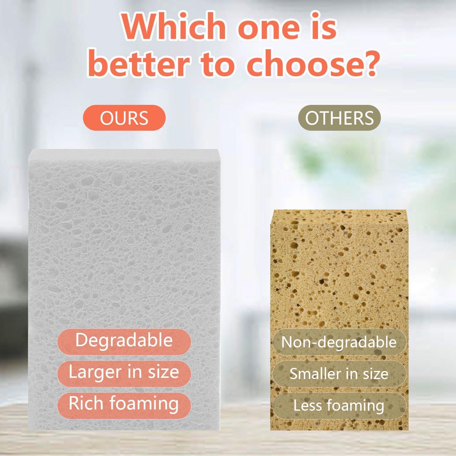 Esponjas de Celulosa Spunspon 10x15cm 6 Paquetes Blancas