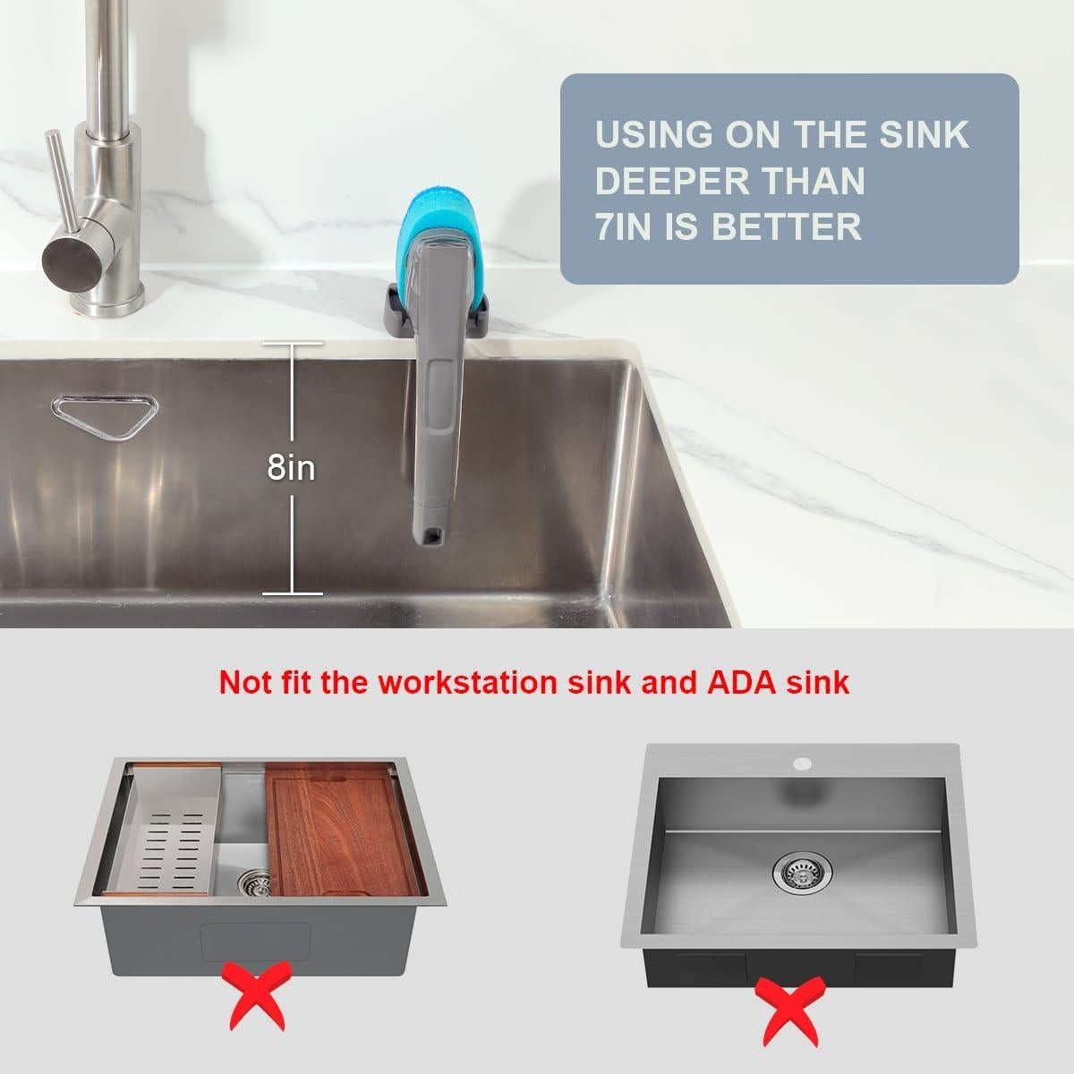 Soporte para Varita de Platos LANMU con Drenaje Automático - Gris