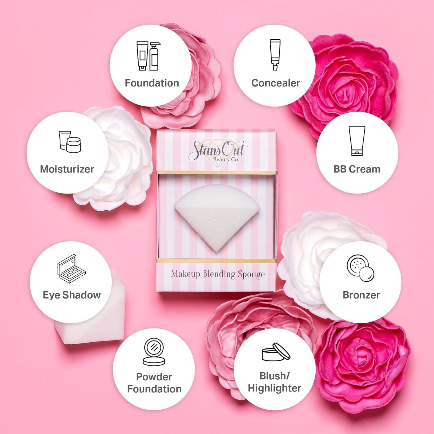 Esponja de Maquillaje StansOut - Viscoelástica Sin Agua 8.61cm