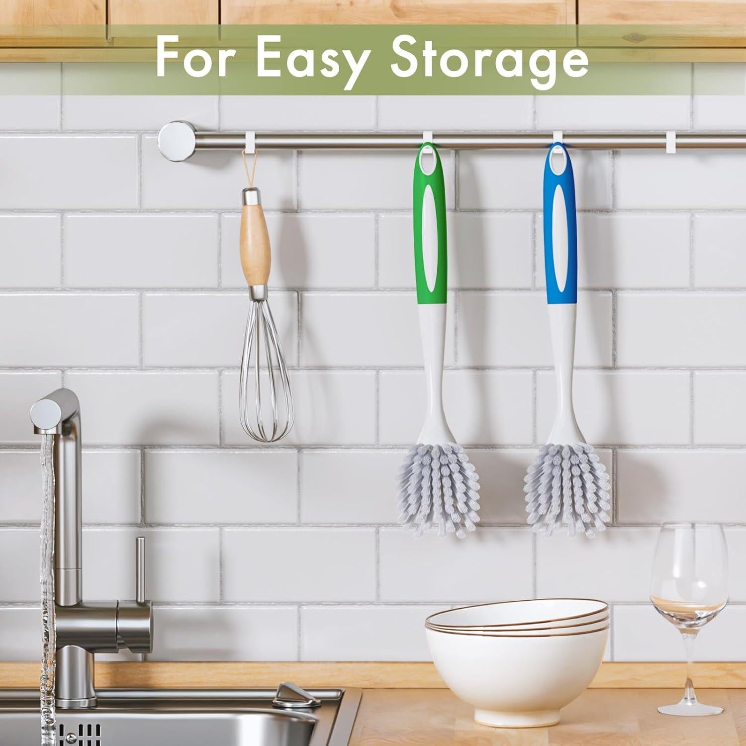 Cepillo de Platos Amazer con Mango Largo - 2 Unidades