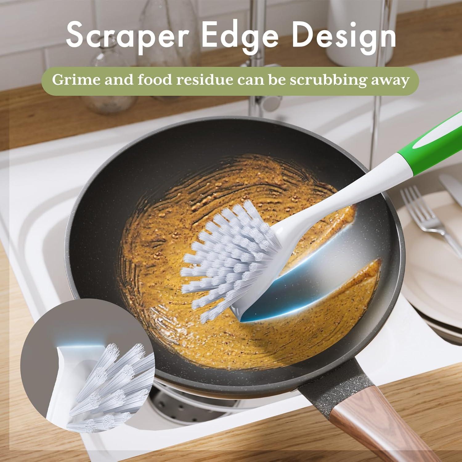 Cepillo de Platos Amazer con Mango Largo - 2 Unidades