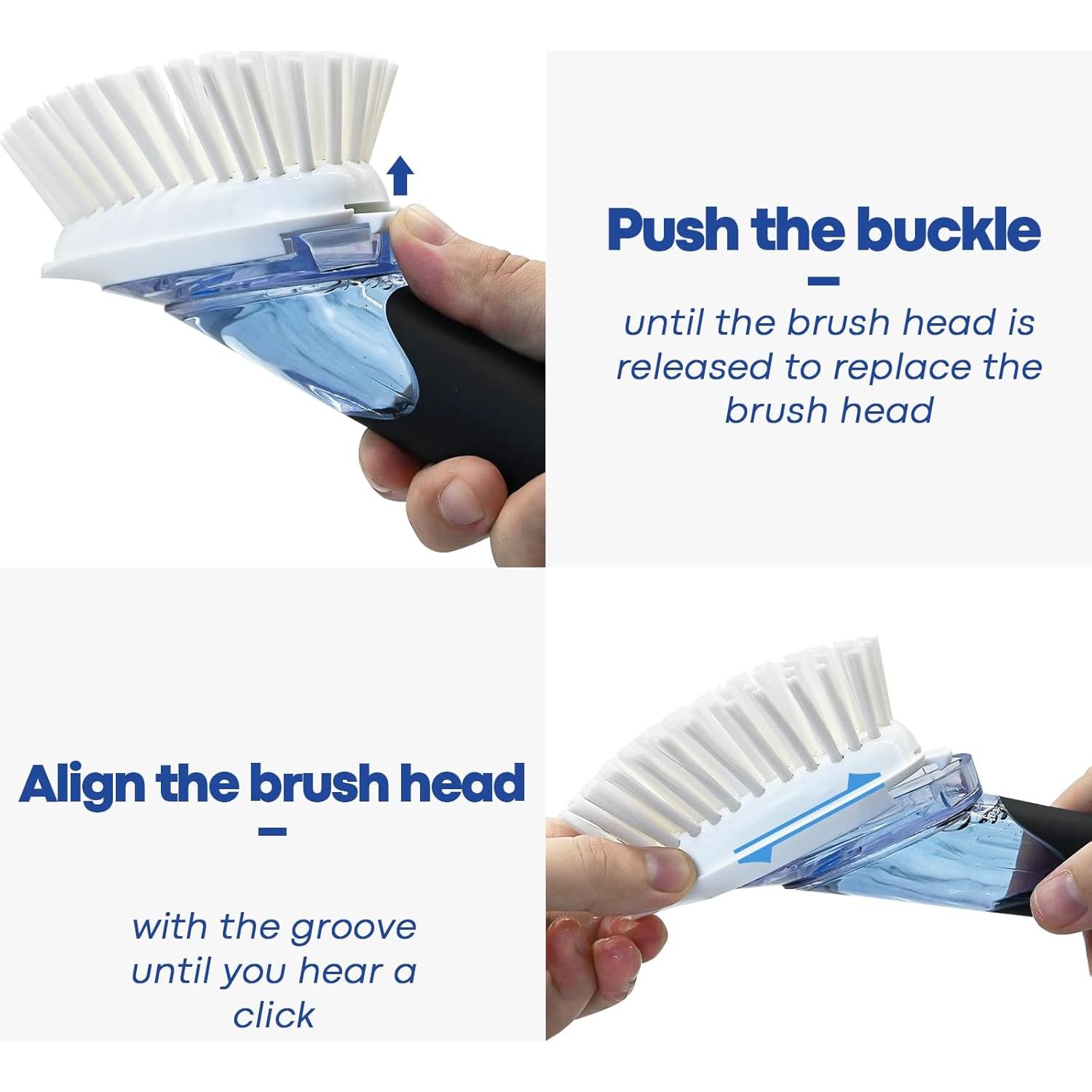 Cepillo dispensador de jabón RIMAY con cabezal reemplazable