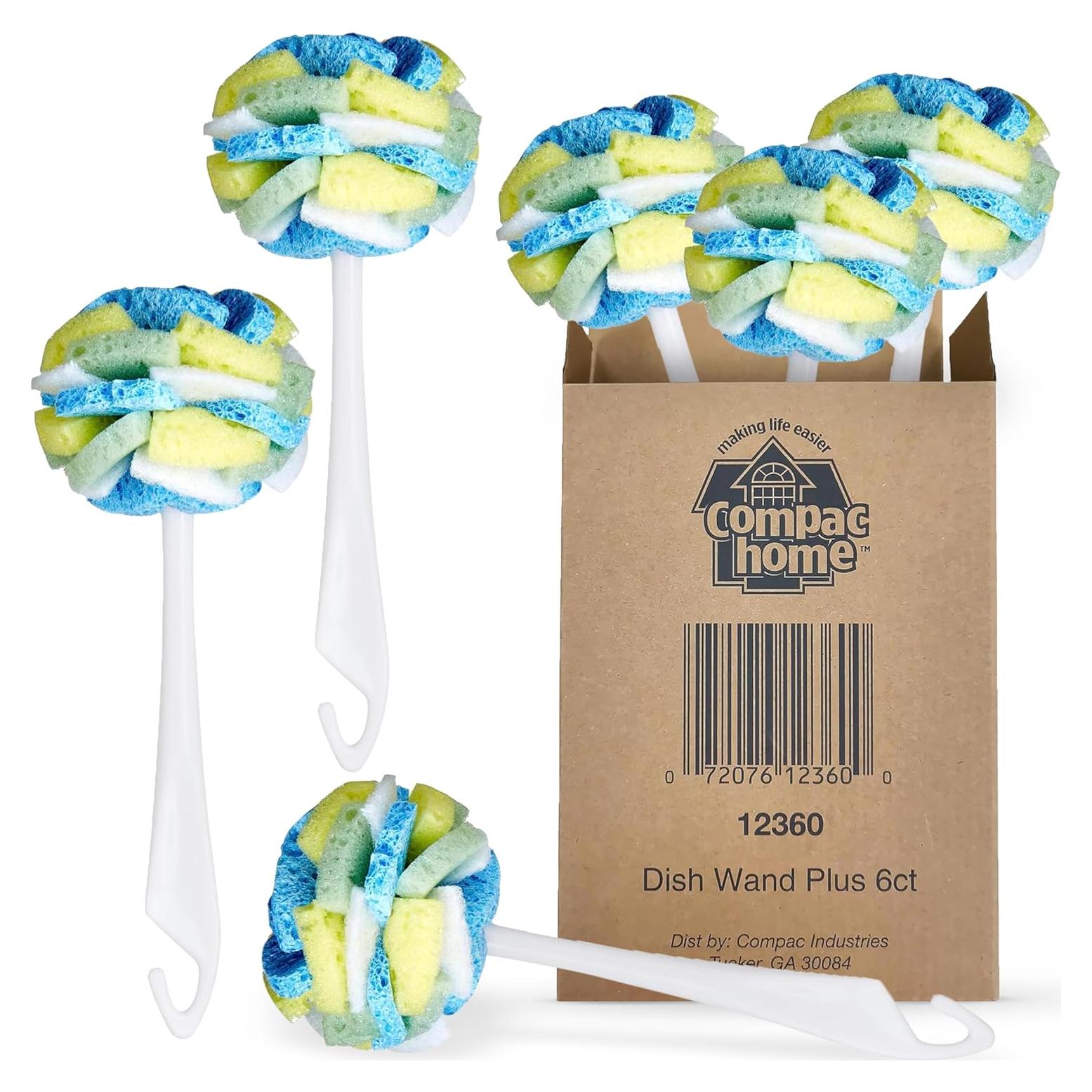 Esponja de Limpieza Multicolor Compac Home Dish Wand Plus 6 Unidades