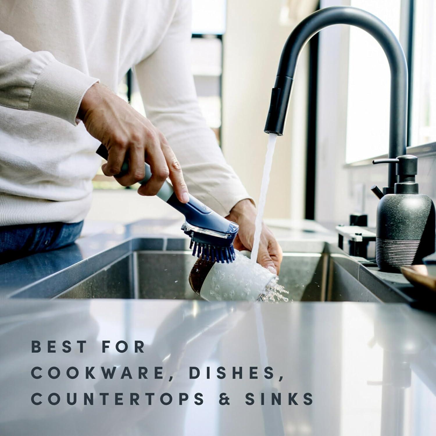 Cepillo de Platos Scotch-Brite BRiTE con Dispensador de Jabón