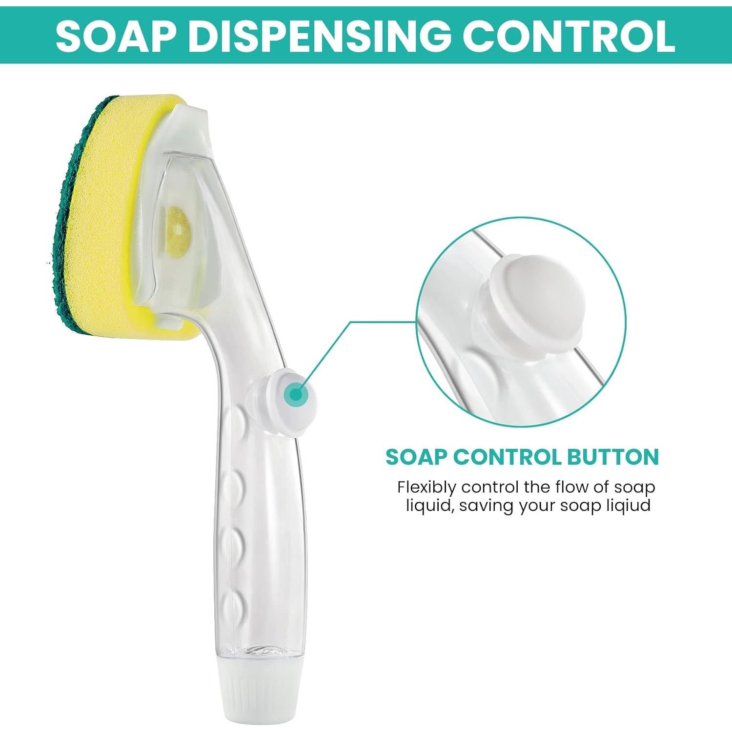 Recargas de Mango de Esponja HELIME 6 Piezas Antirayaduras