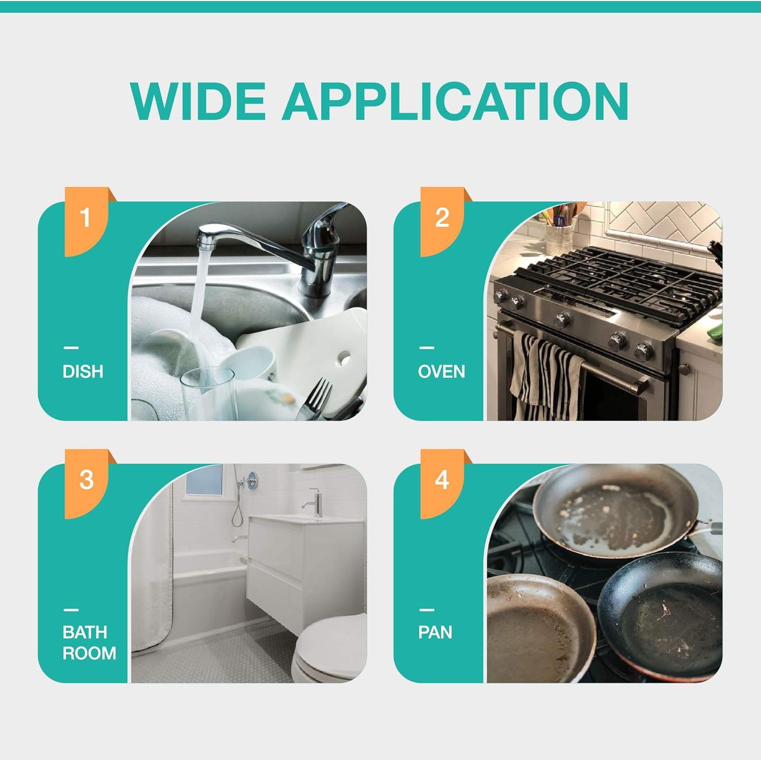 Recargas de Esponjas para Wand de Platos HELIME 12 Paquete