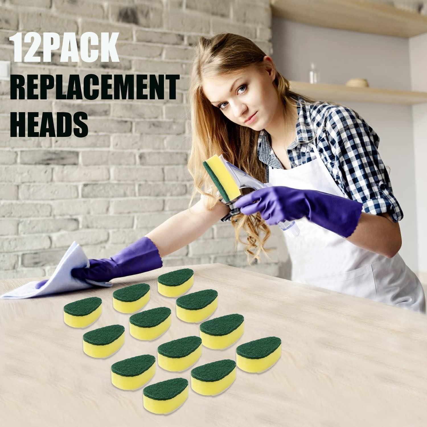 Recarga de 12 Cabezas de Esponja DYMOLL para Varita de Platos