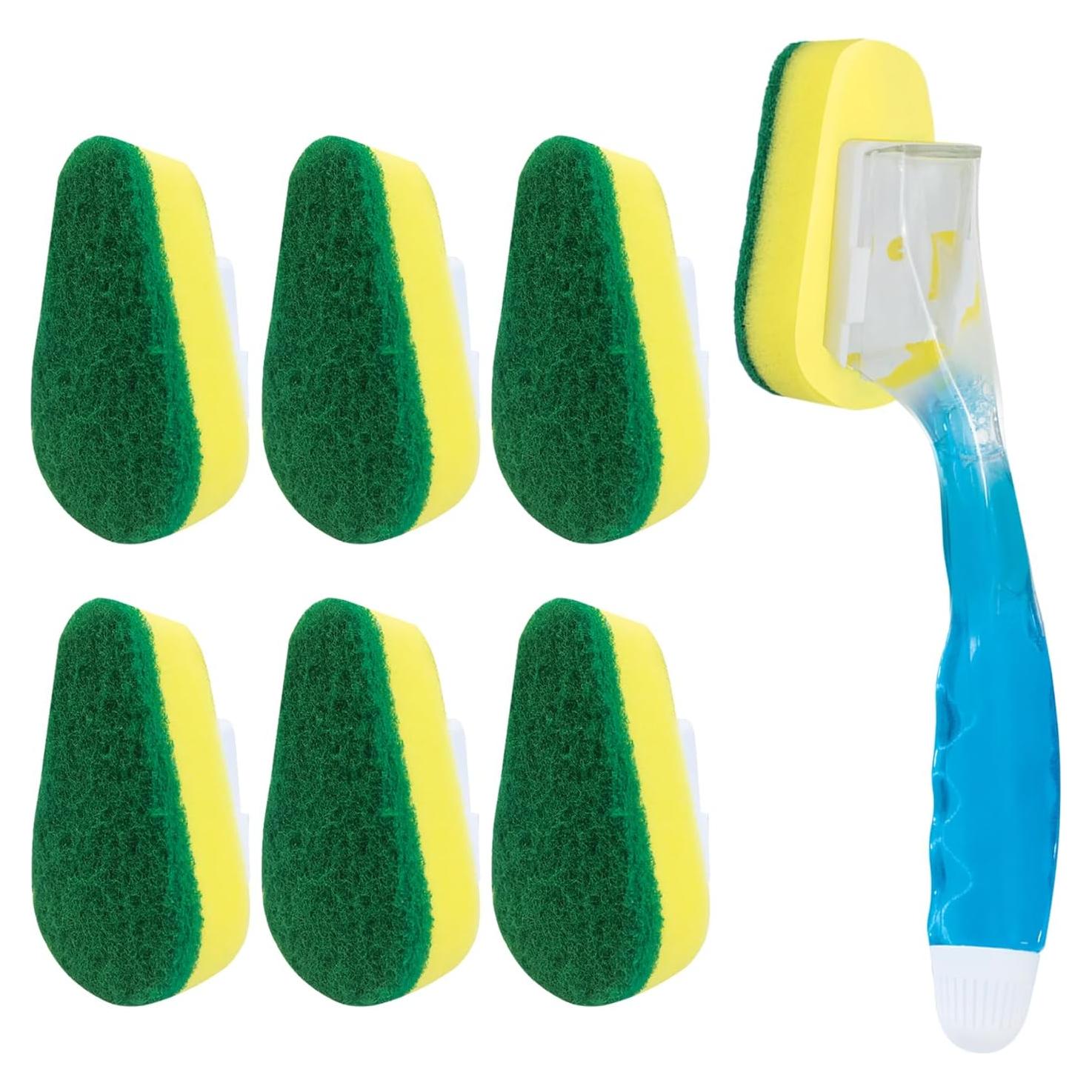 Cepillo de Platos LOLA con Dispensador de Jabón y 6 Recambios