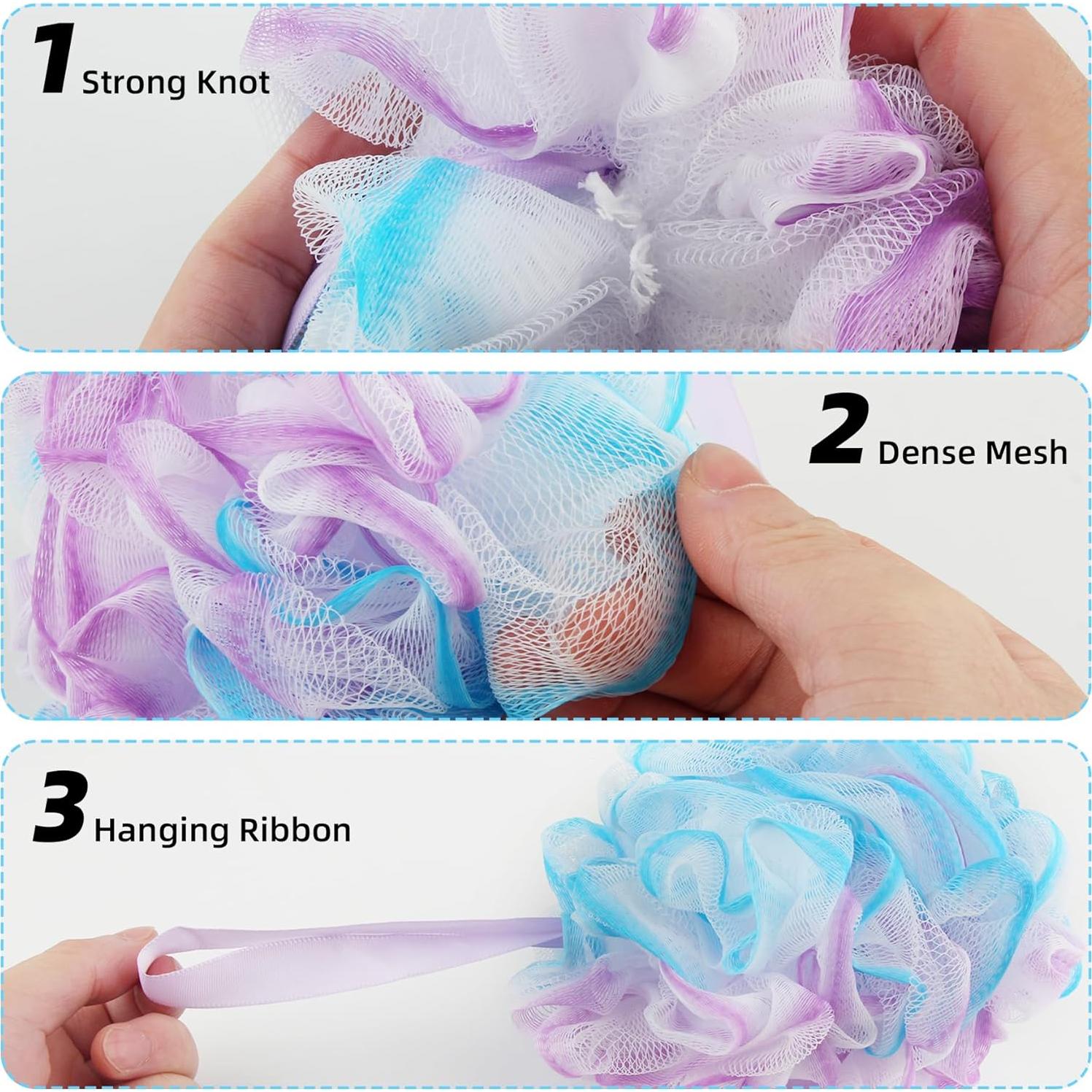 Esponjas de Baño Chuya Loofah 280g Paquete de 4 Exfoliantes