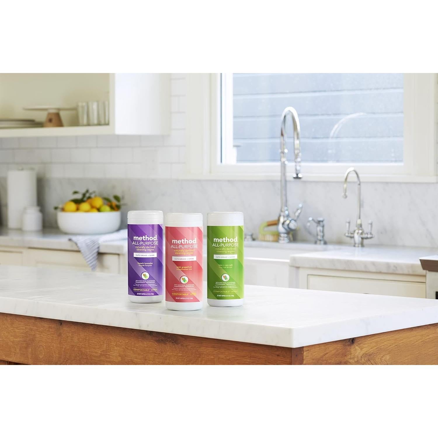 Toallitas de limpieza multiusos Method pomelo rosa 210 unidades