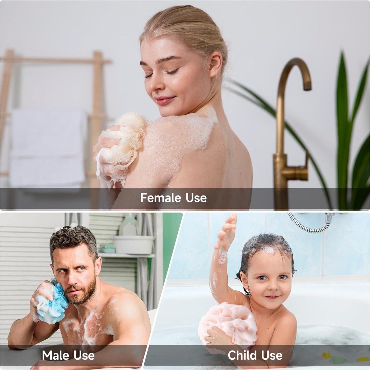 Esponjas de Luffa Exfoliantes MISSJOJIAY 4 Colores 50g