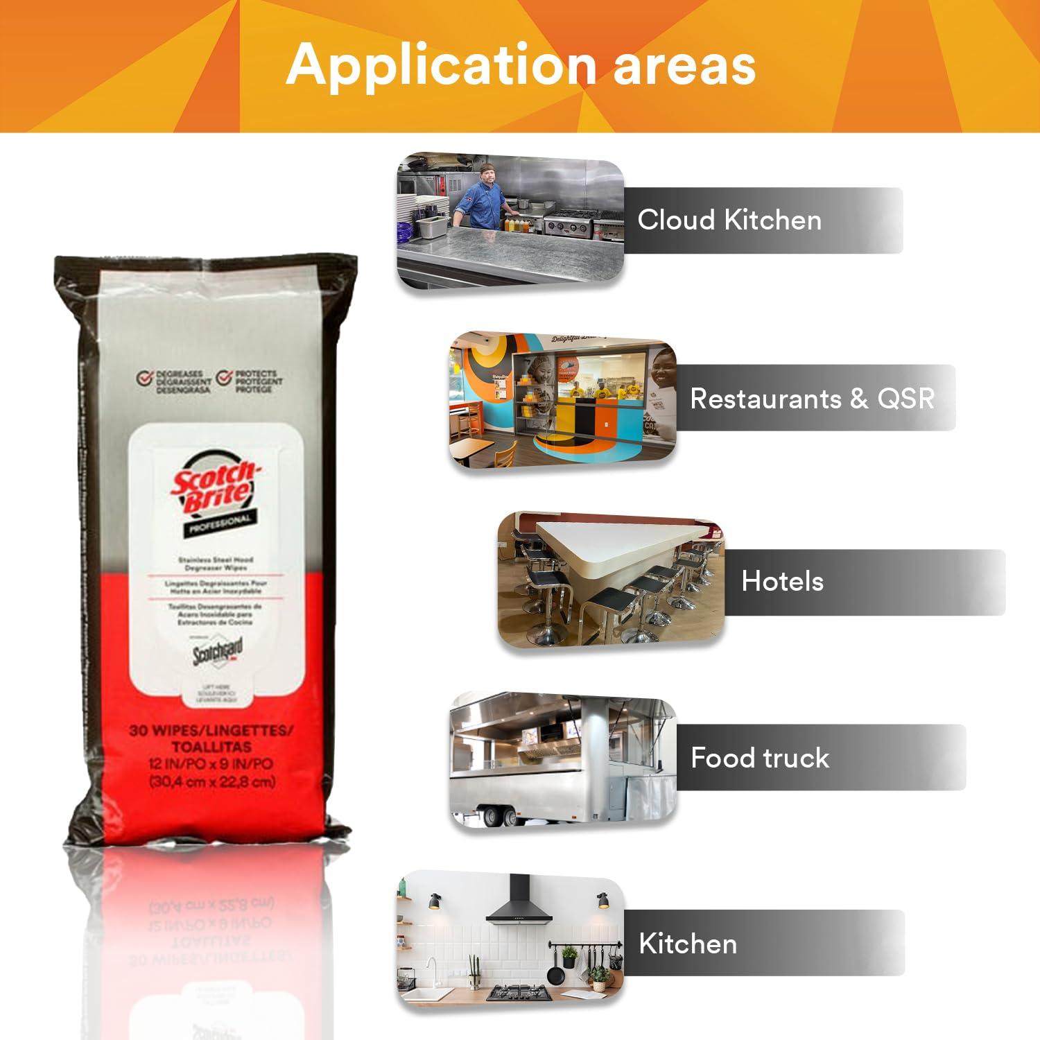 Toallitas Desengrasantes Scotch-Brite 3M con Protector Scotchgard 30.48x22.86cm