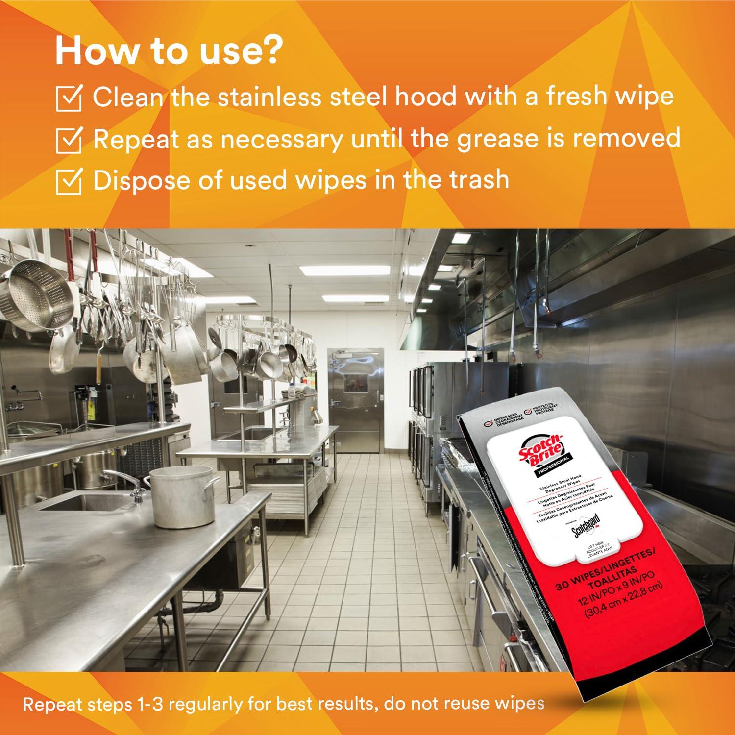 Toallitas Desengrasantes Scotch-Brite 3M con Protector Scotchgard 30.48x22.86cm