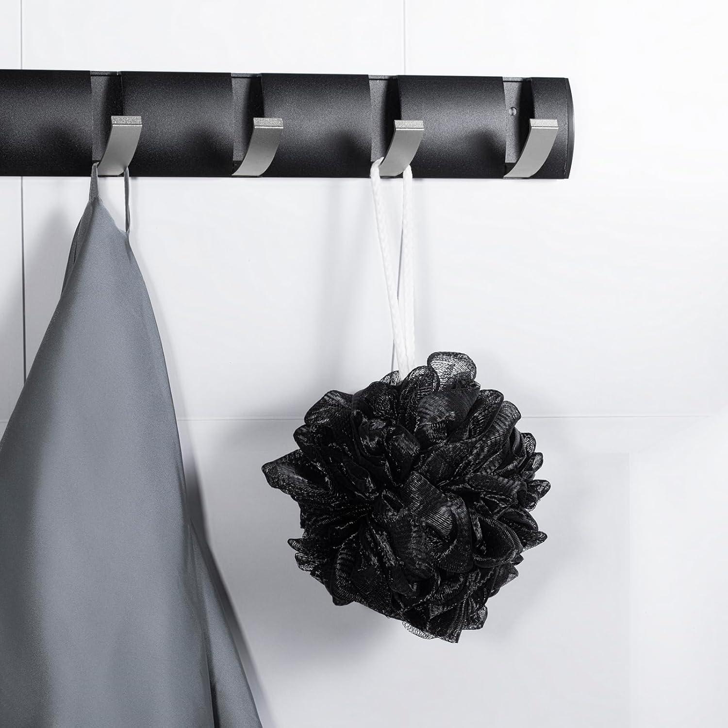 Esponja de Lufa XXL MTDLYICE 100g 4 Piezas Negra Exfoliante