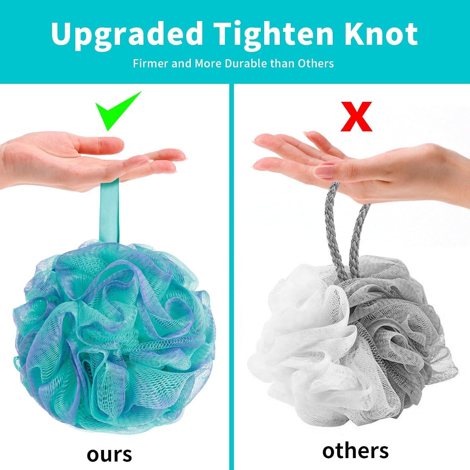 Esponja de Ducha Loofah BCKENEY - Paquete de 4 Unidades 60g