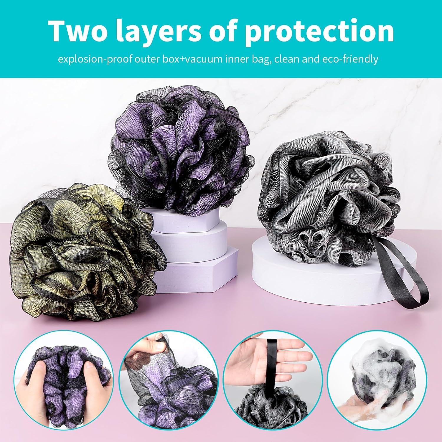 Esponja de Ducha Loofah BCKENEY - Paquete de 4 Unidades 60g