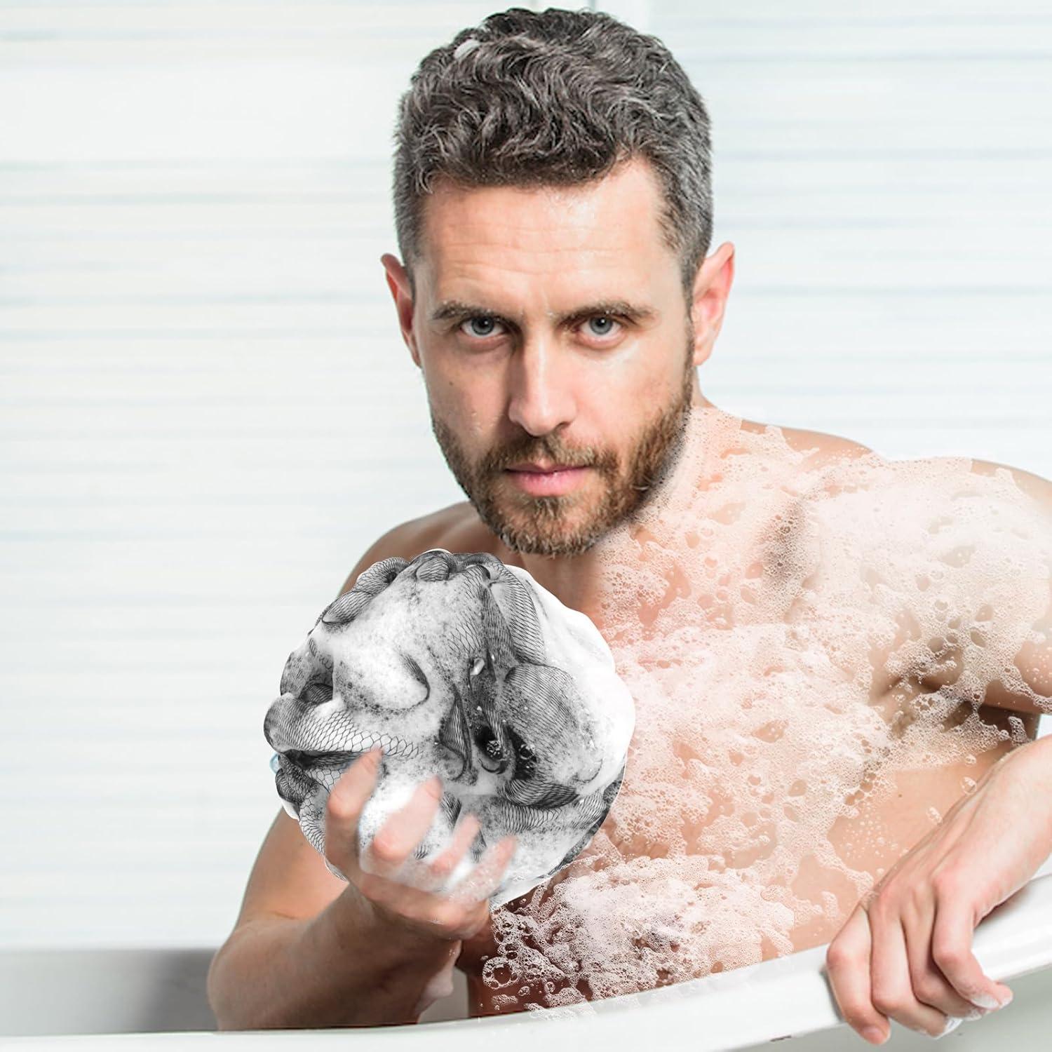 Esponja de Ducha Loofah BCKENEY - Paquete de 4 Unidades 60g