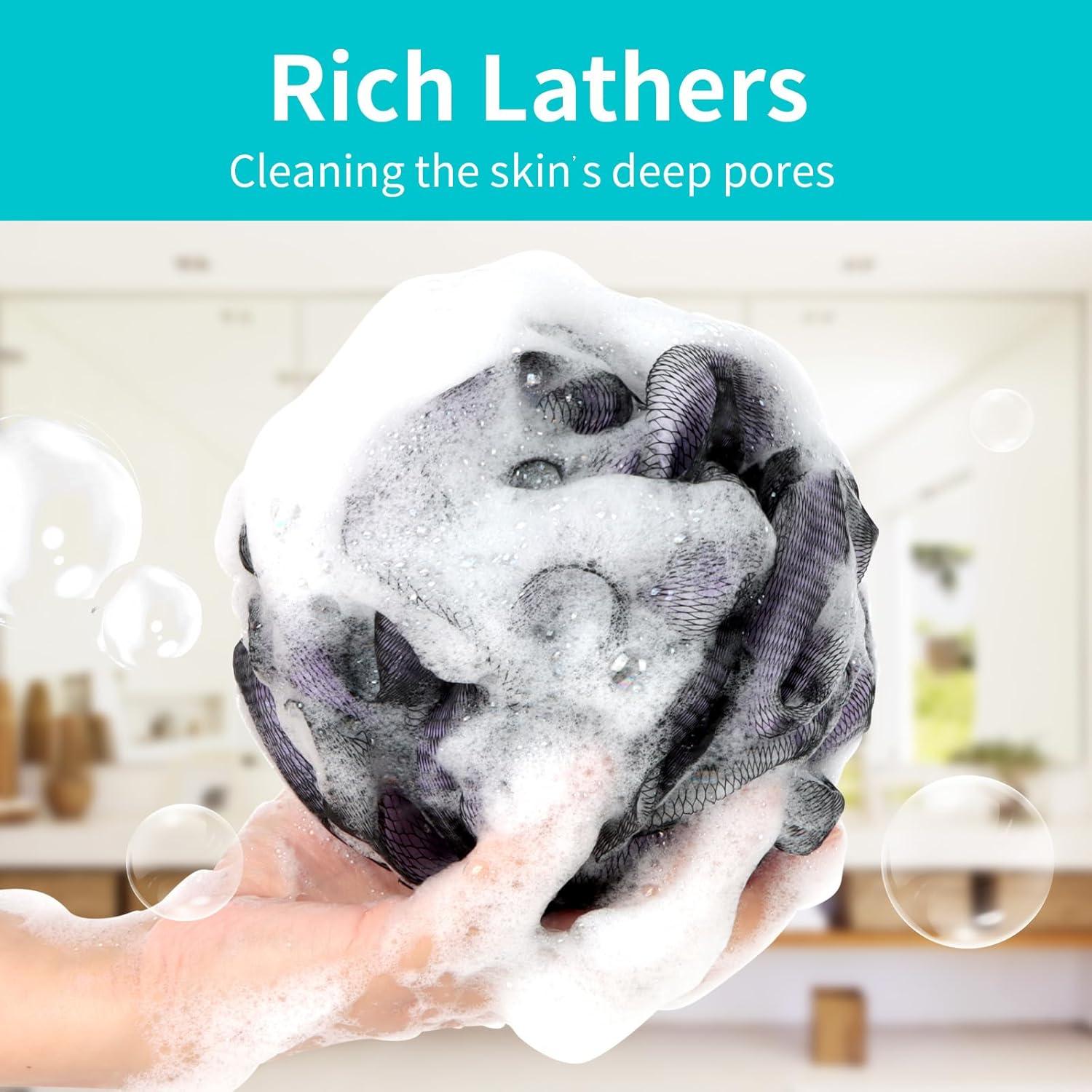 Esponja de Ducha Loofah BCKENEY - Paquete de 4 Unidades 60g