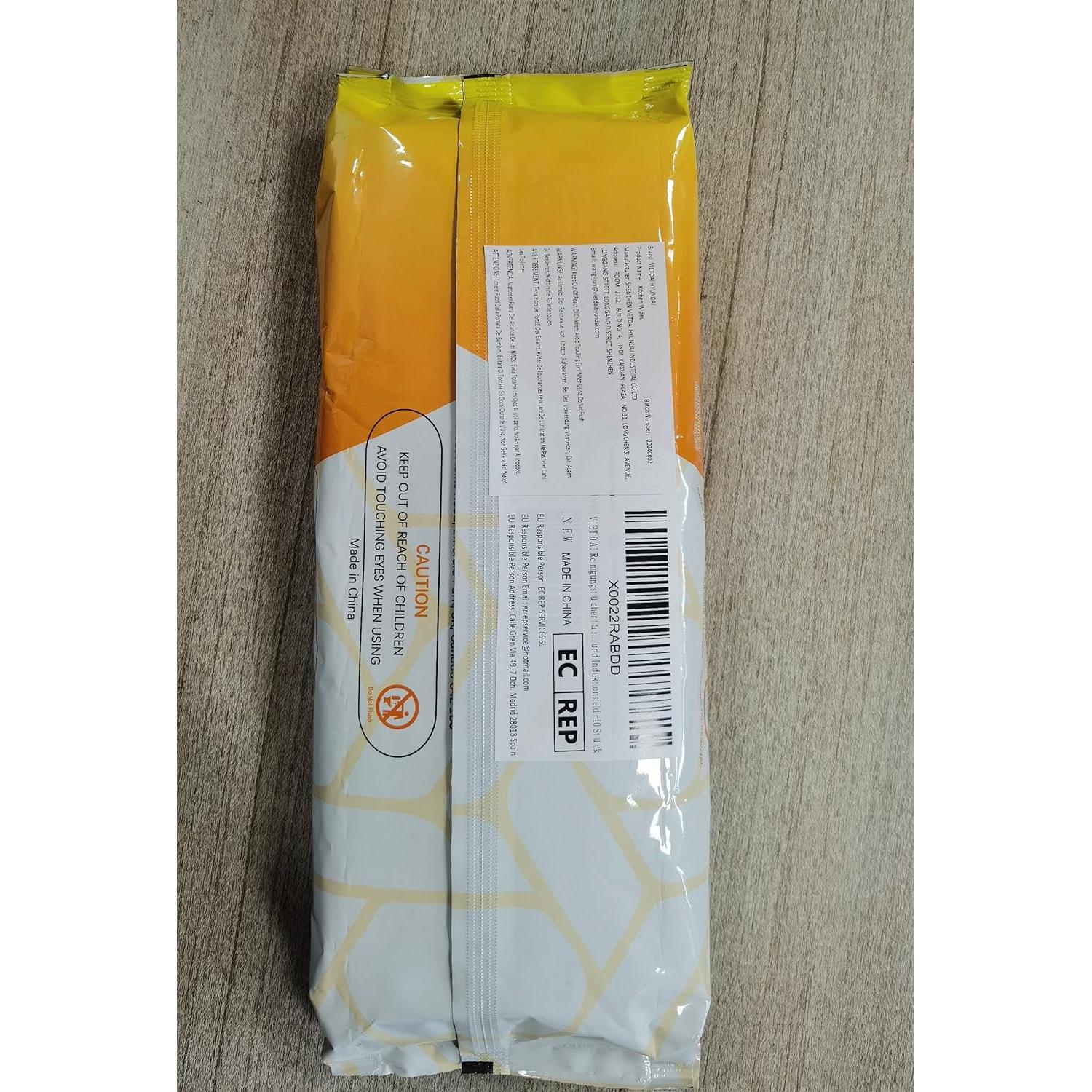 Toallitas de limpieza VIETDAI XL 40 unidades aroma limón