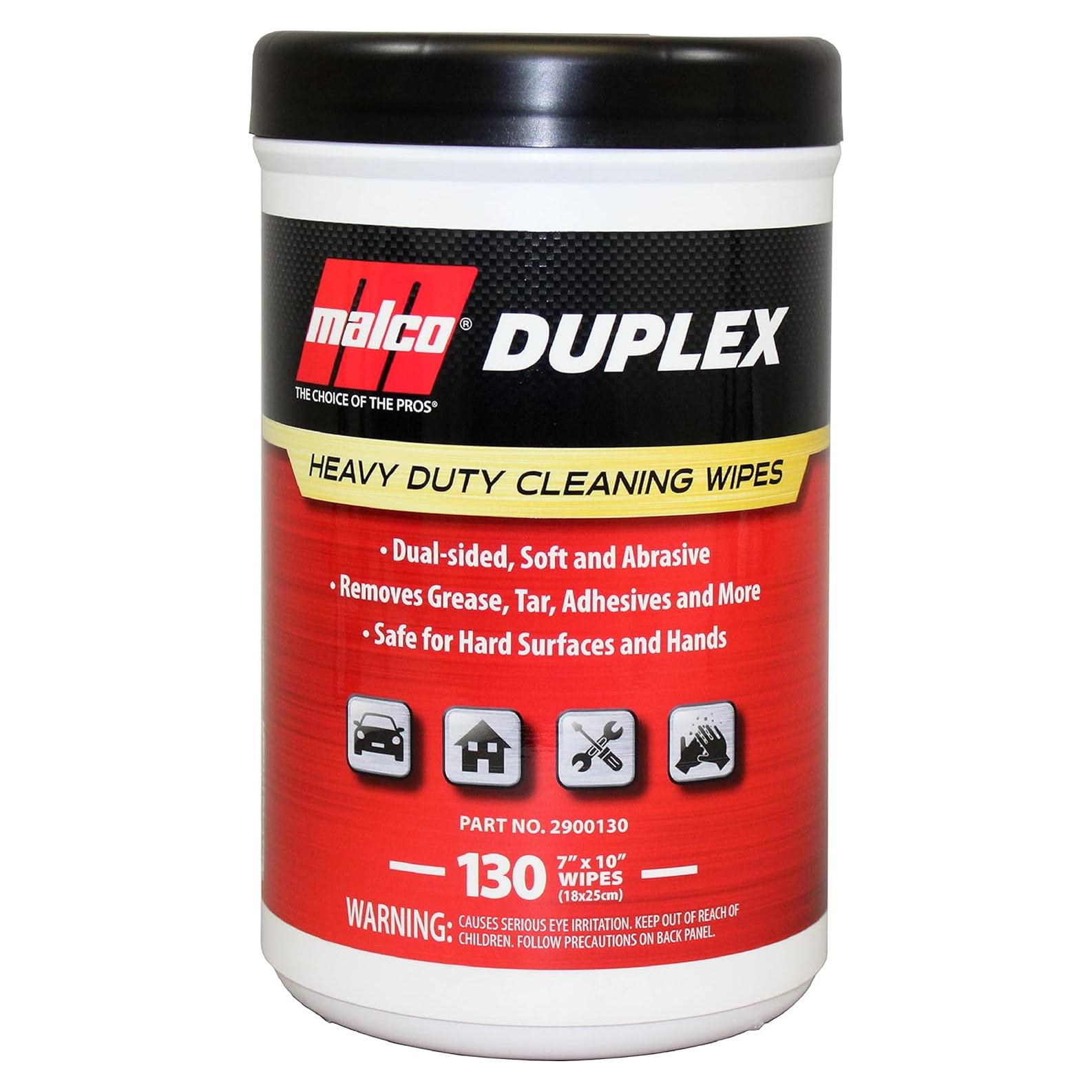 Toallitas de limpieza Malco Duplex Heavy Duty 130 unidades