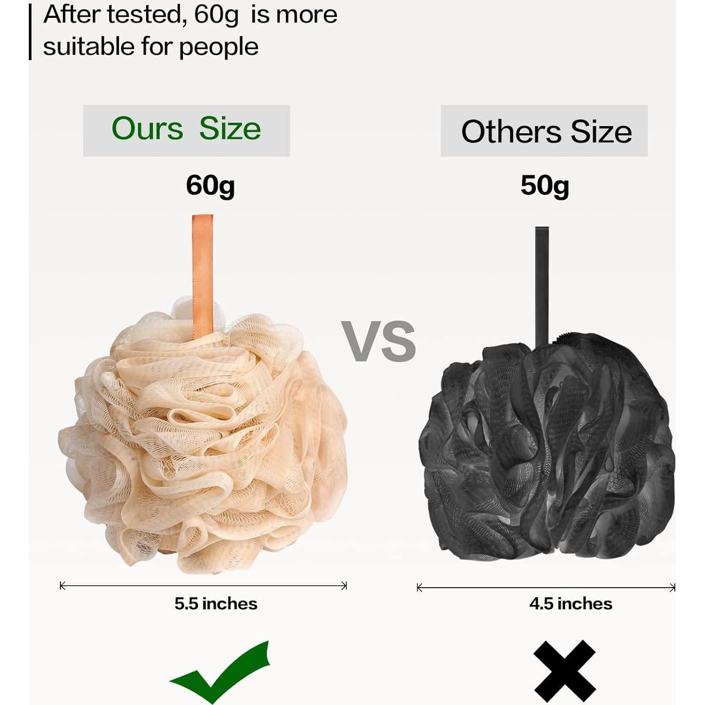 Esponja de Lufa Exfoliante Fishent 3 Paquetes 60g Ducha