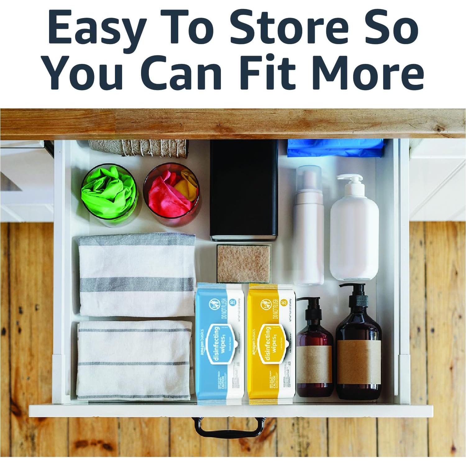 Toallitas Desinfectantes Amazon Basics 320 Unidades Aroma Limón