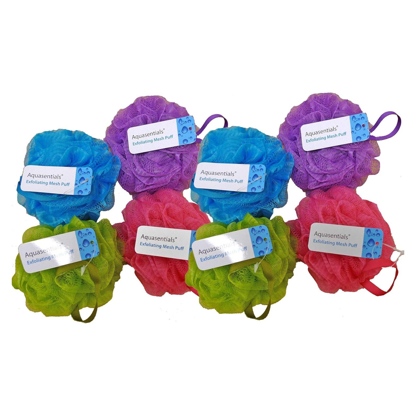 Esponja de Baño de Malla Aquasentials - Paquete de 8 Multicolor