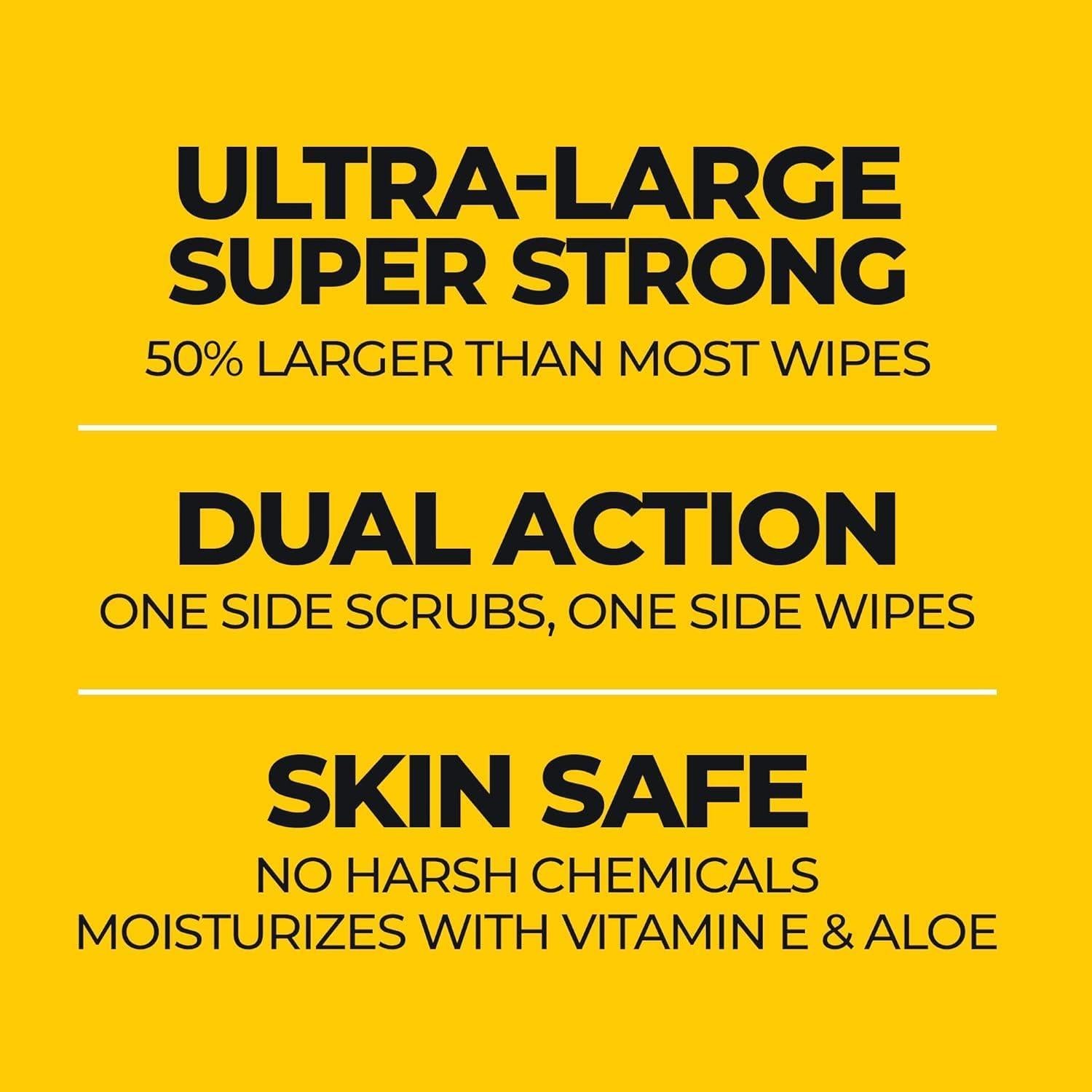 Toallitas Grime Boss 120ct para Manos y Superficies - Alta Dureza