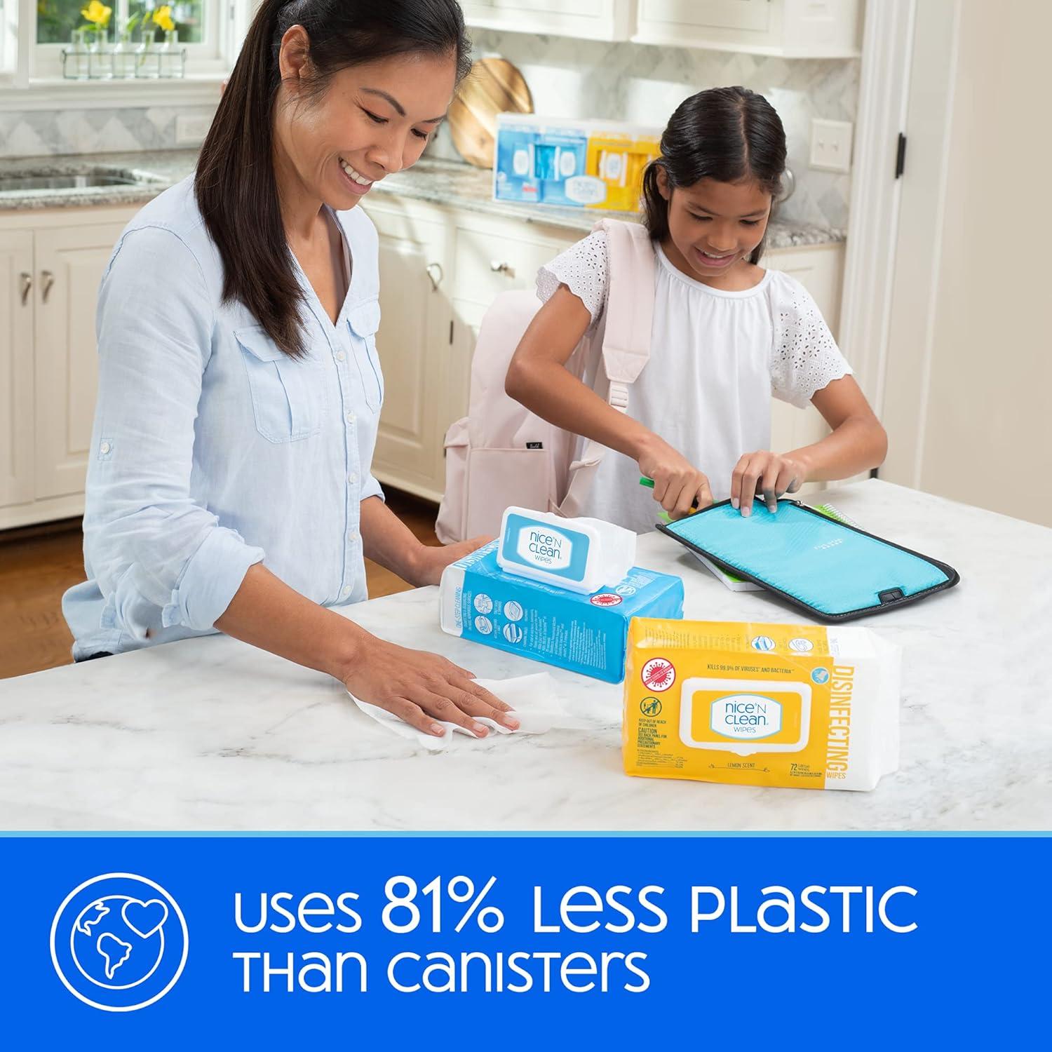 Toallitas Desinfectantes Nice 'N Clean 304 Unidades - Aroma Limón