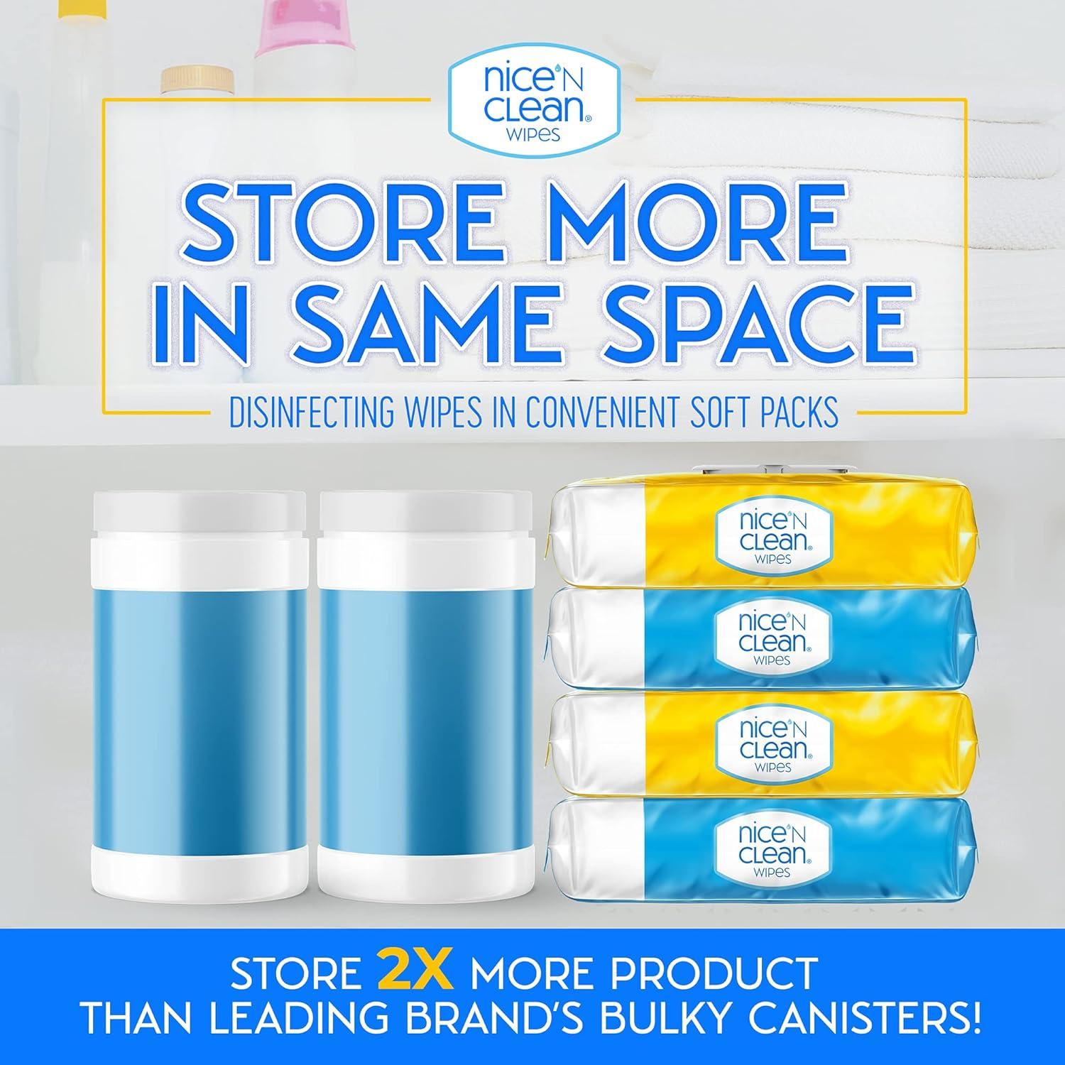 Toallitas Desinfectantes Nice 'N Clean 304 Unidades - Aroma Limón